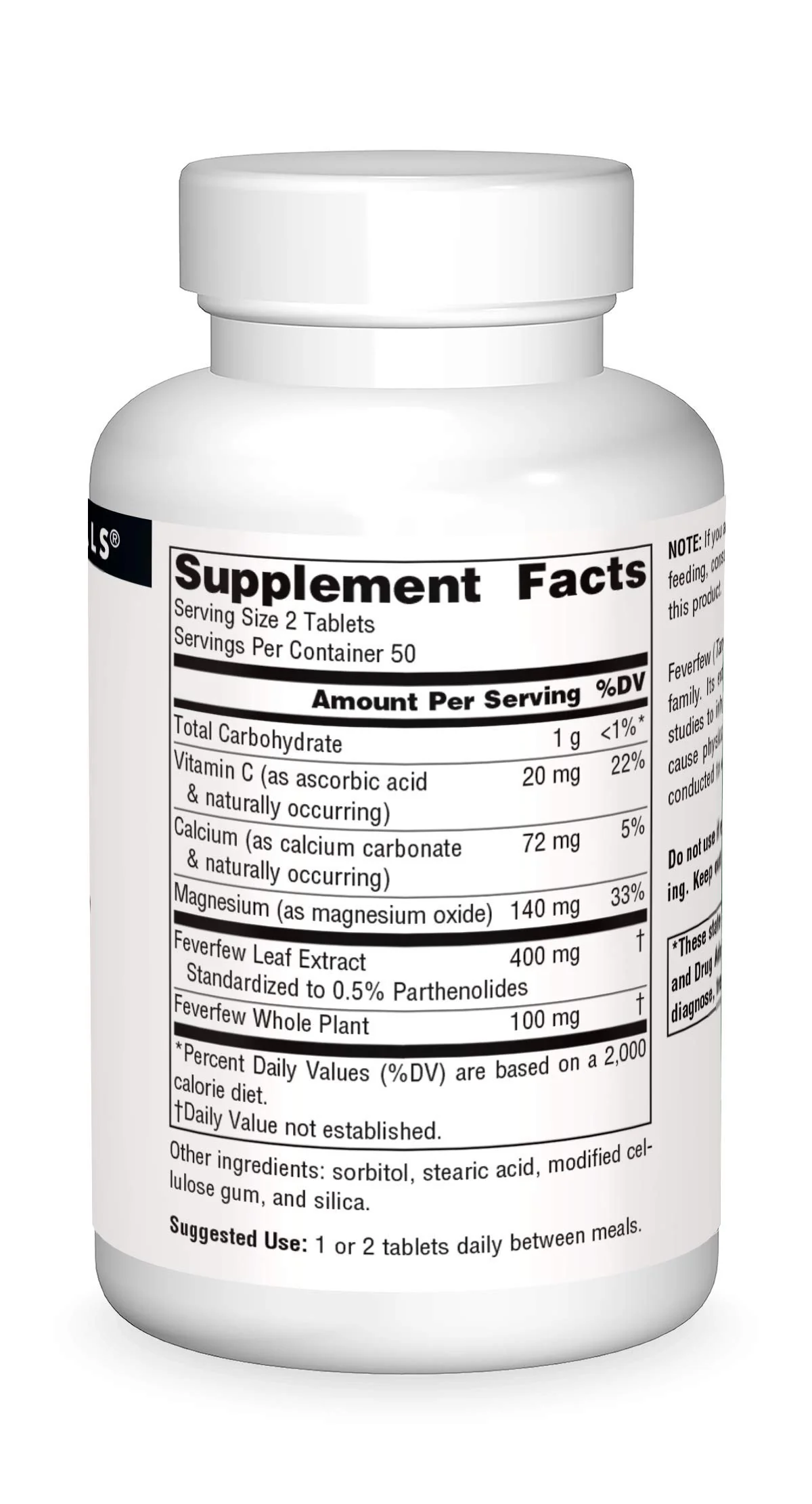 Source Naturals Feverfew Extract - Supports Healthy Brain Function* - 100 Tablets - Image 4