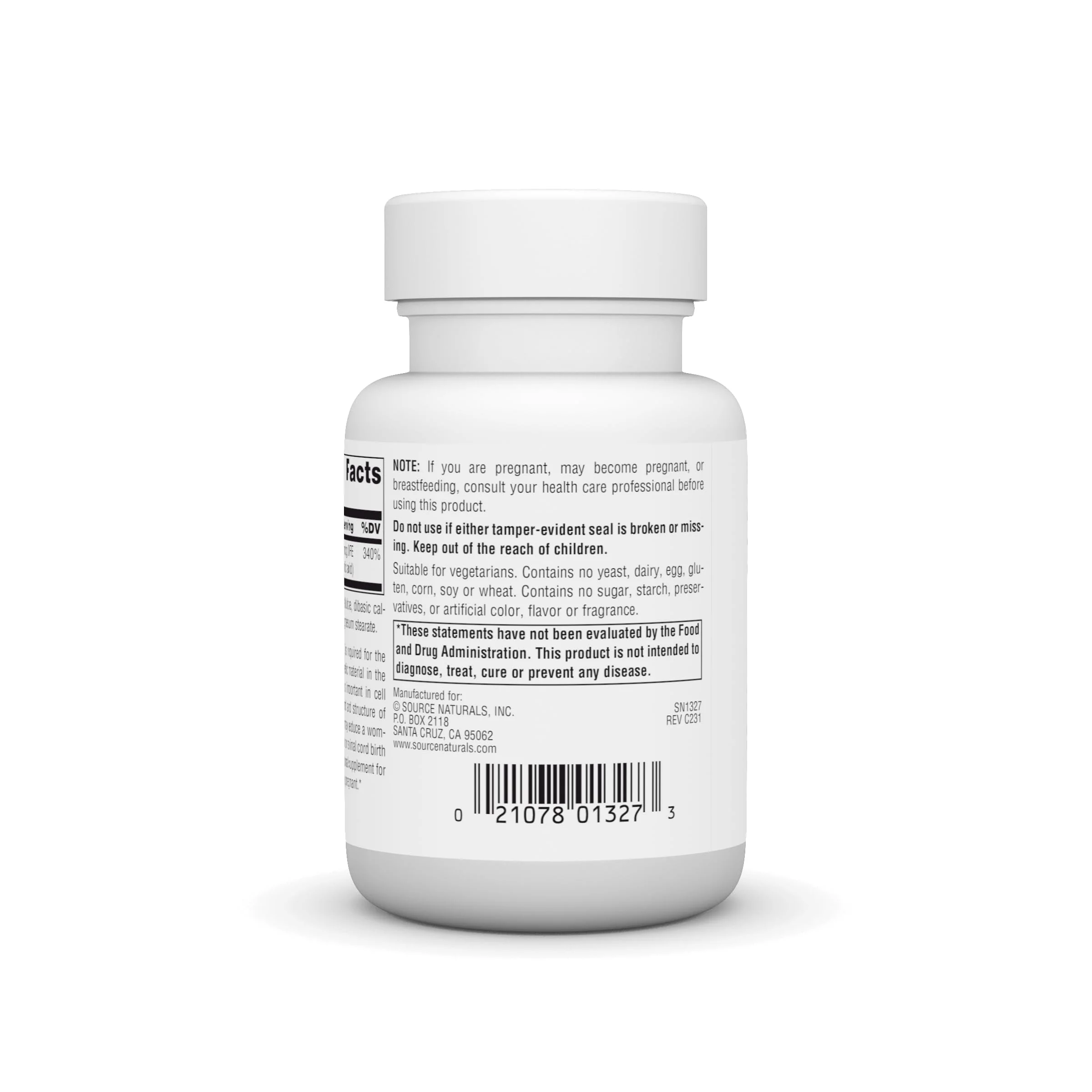 Source Naturals Folic Acid 800 Mcg Tablet, 200 Count - Image 4