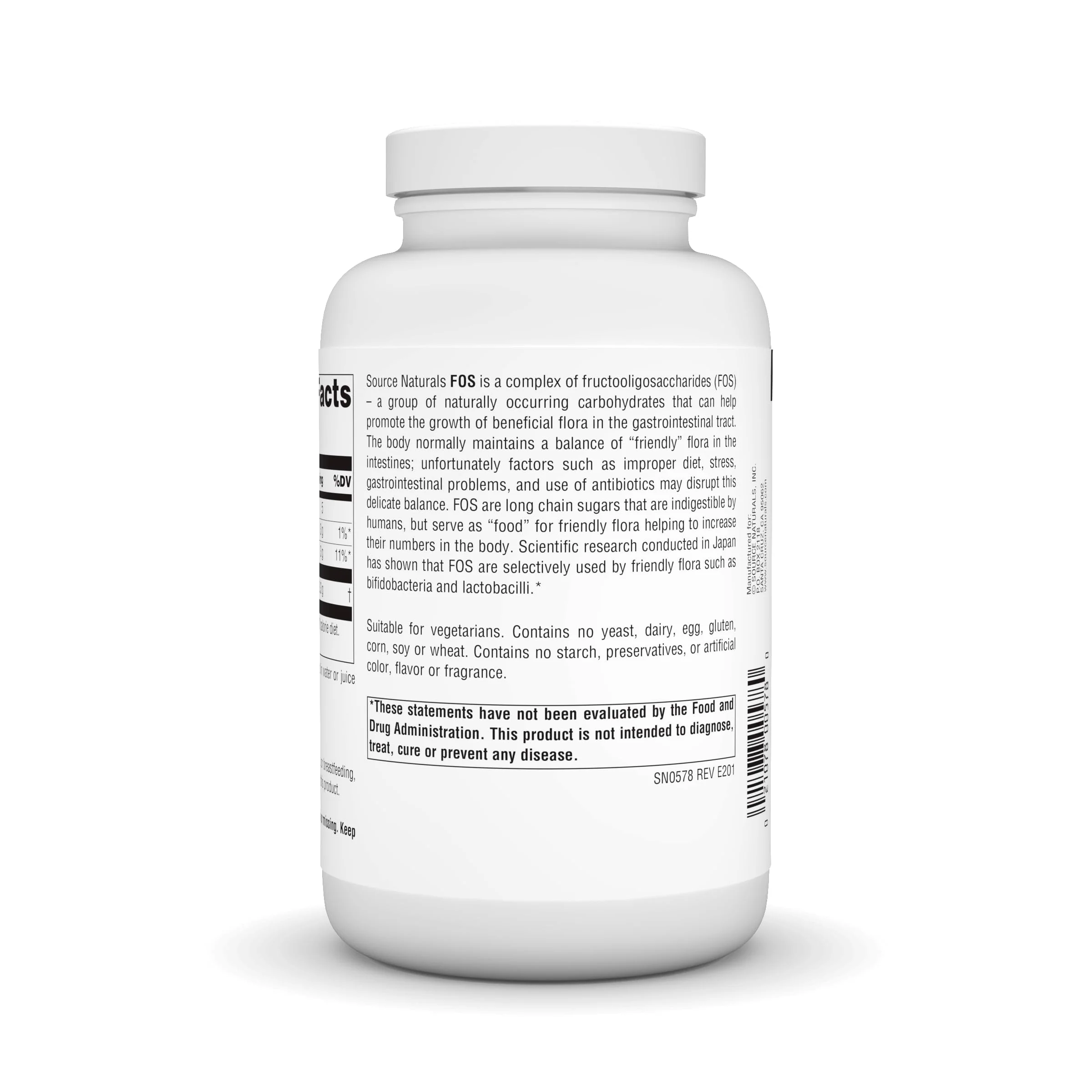 Source Naturals FOS Powder Dietary Supplement, Fructooligosaccharides Probiotic Enhancer - 200 Grams Powder - Image 4