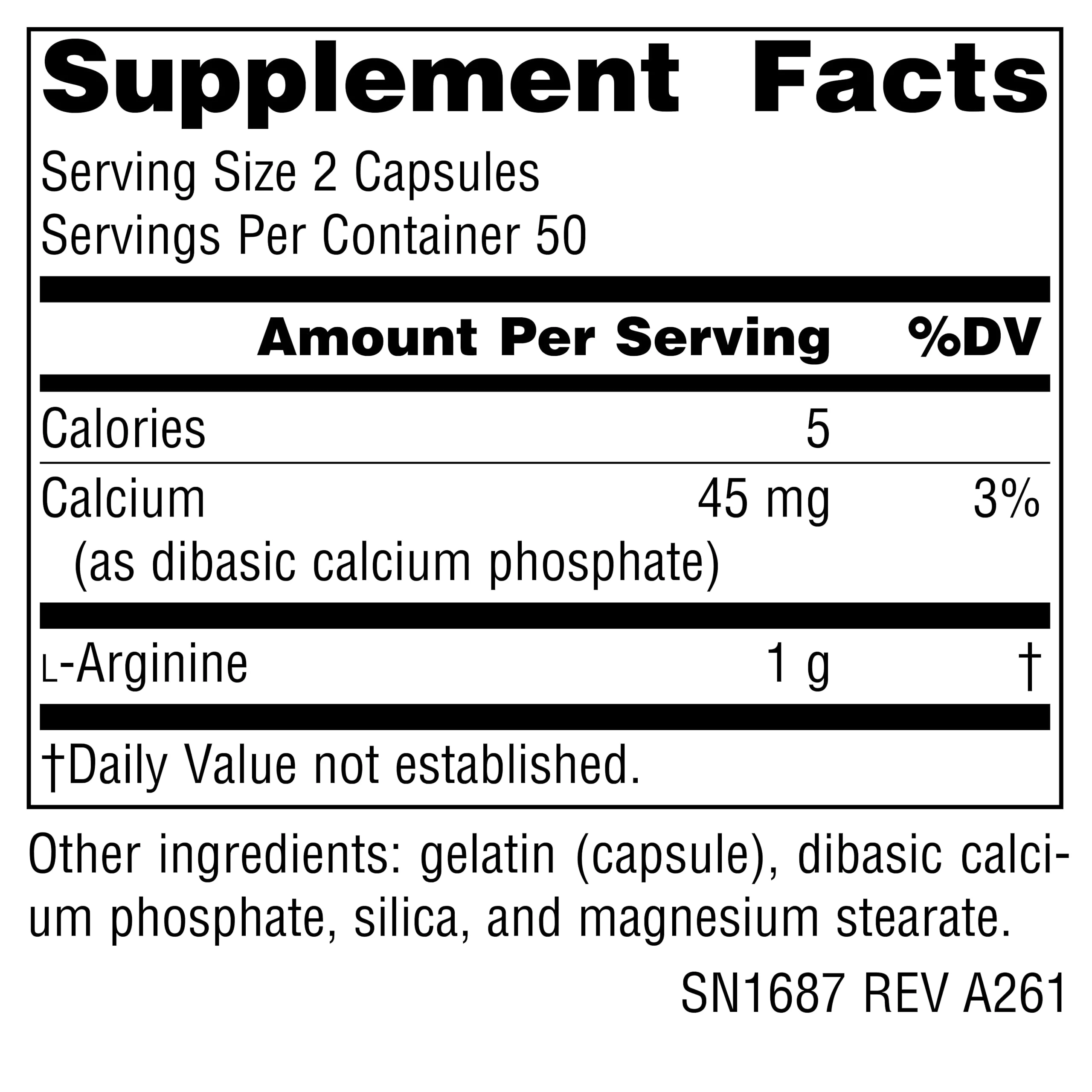 Source Naturals Free Form L-Arginine, Promotes Increased Circulation* - 500mg - 100 Capsules - Image 5