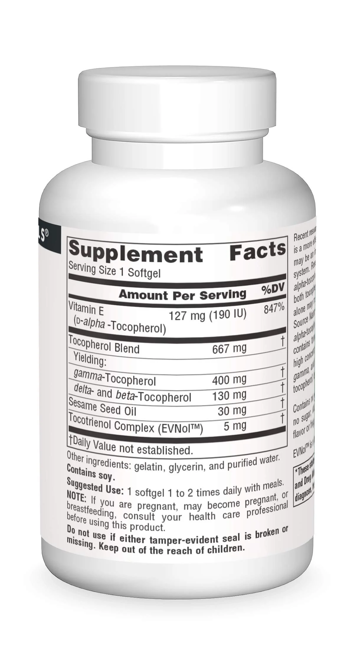 Source Naturals Gamma E 400-60 Softgels - Image 4