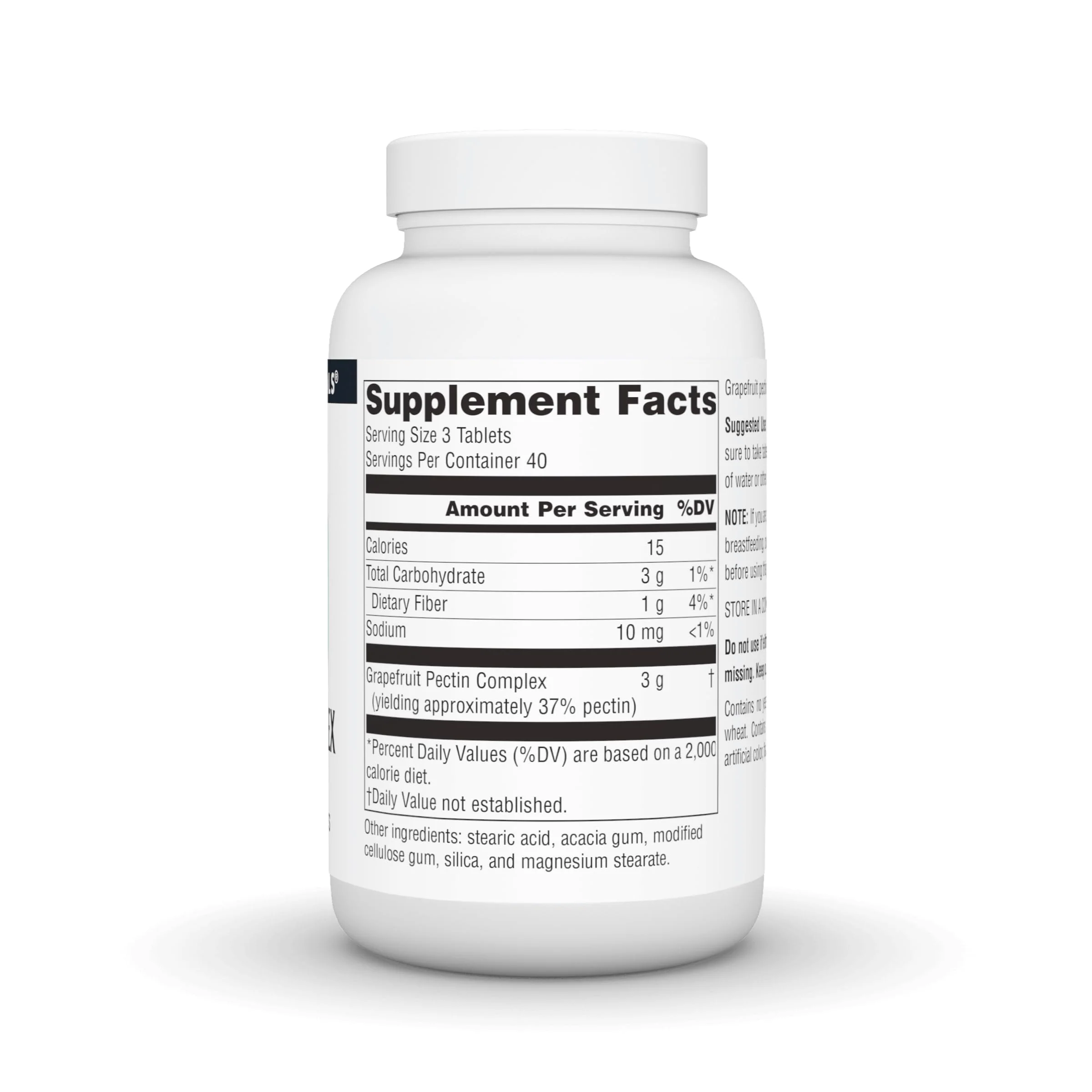 Source Naturals Grapefruit Pectin, Soluble Fiber - 1000 mg Dietary Supplement - 120 Tablets - Image 6