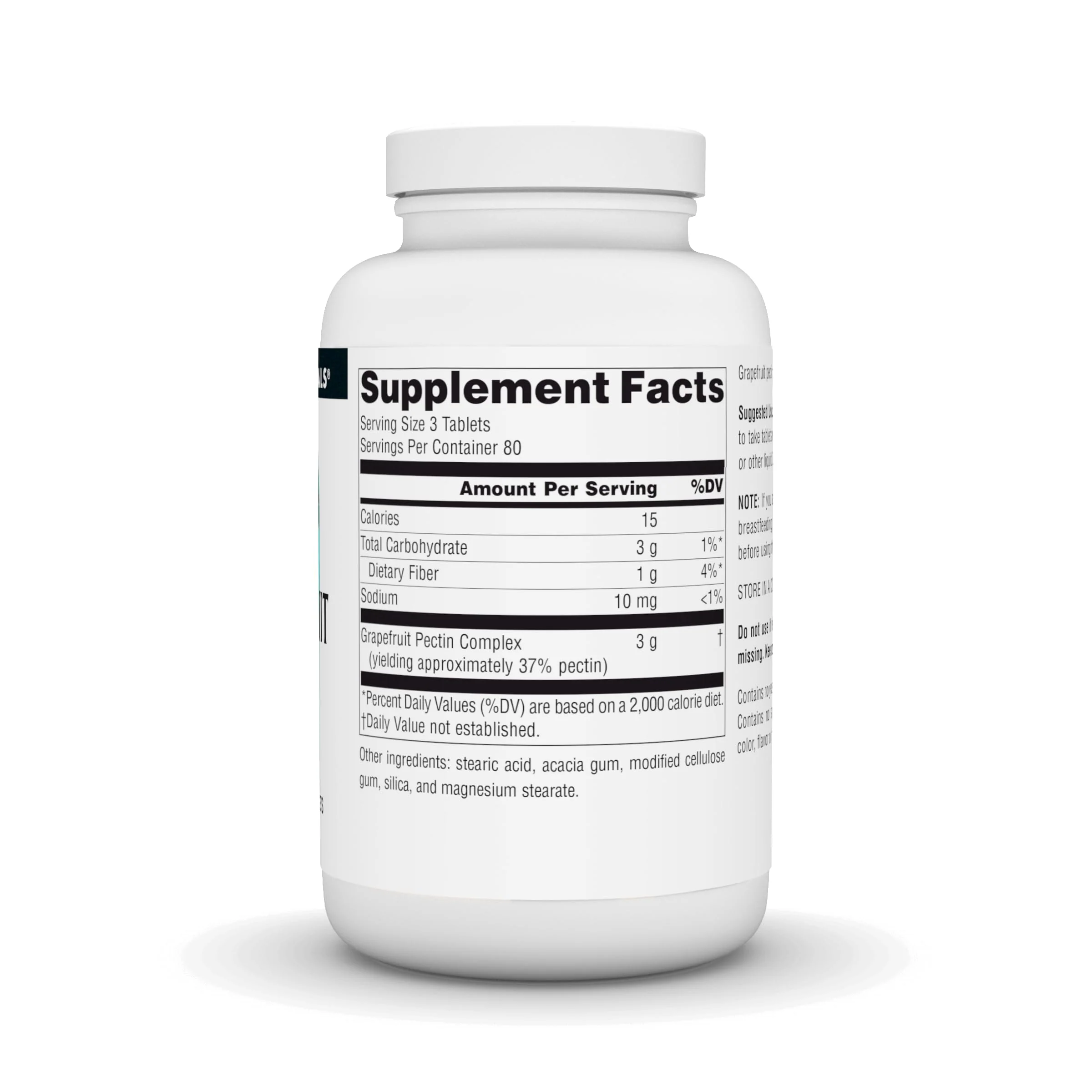 Source Naturals Grapefruit Pectin, Soluble Fiber - 1000 mg Dietary Supplement - 240 Tablets - Image 5