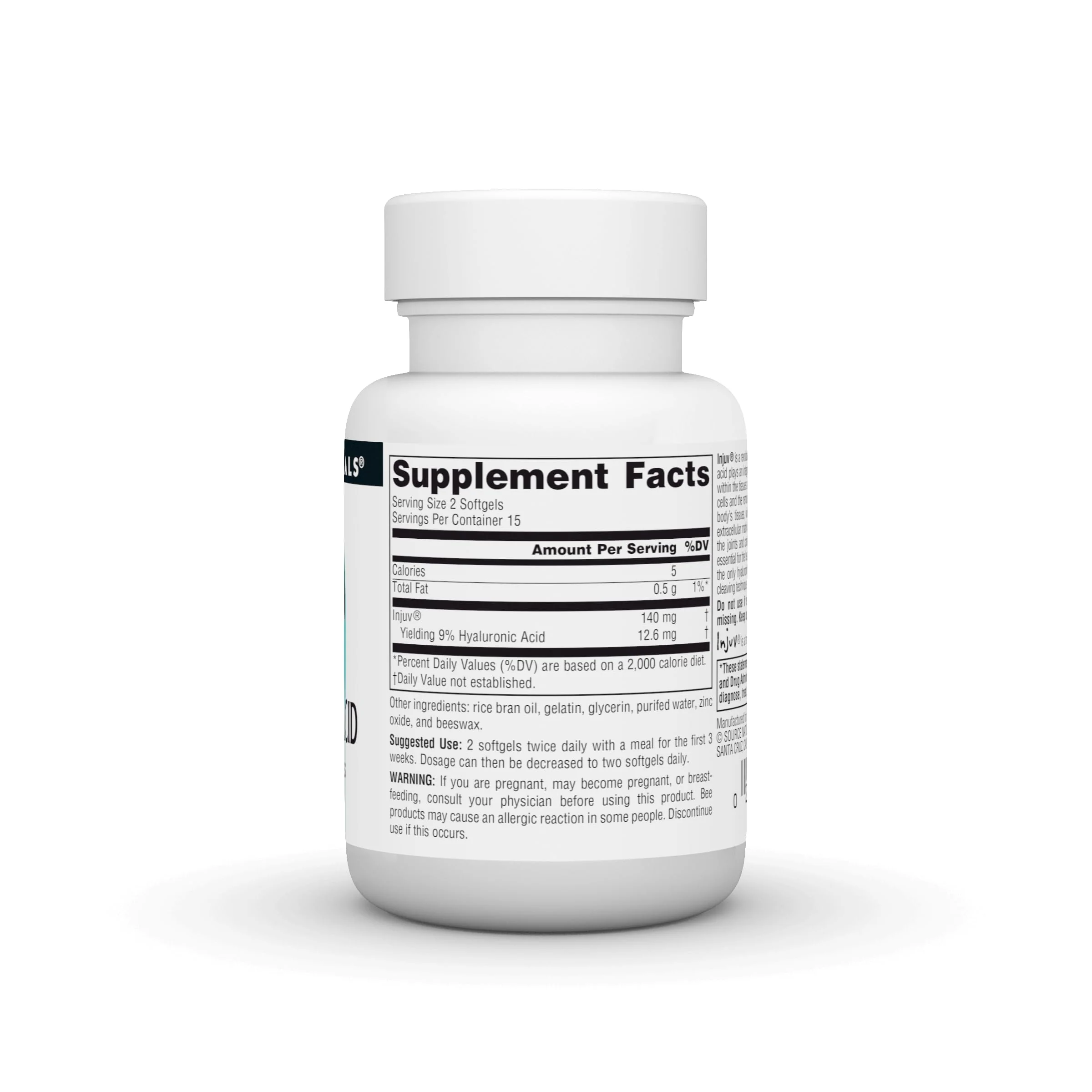 Source Naturals Hyaluronic Acid Injuv 70mg - 30 Softgels - Image 7