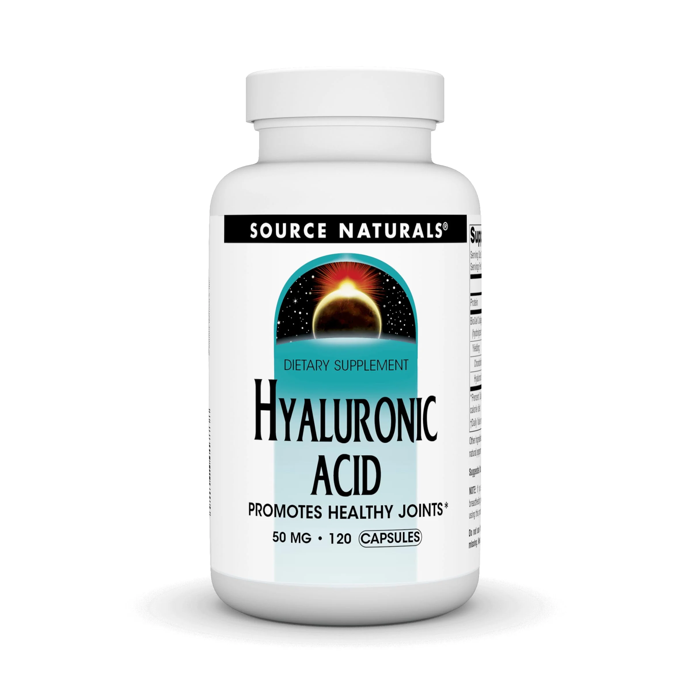 Source Naturals Hyaluronic Acid, Promotes Healthy Joints* 50 mg -120 Capsules