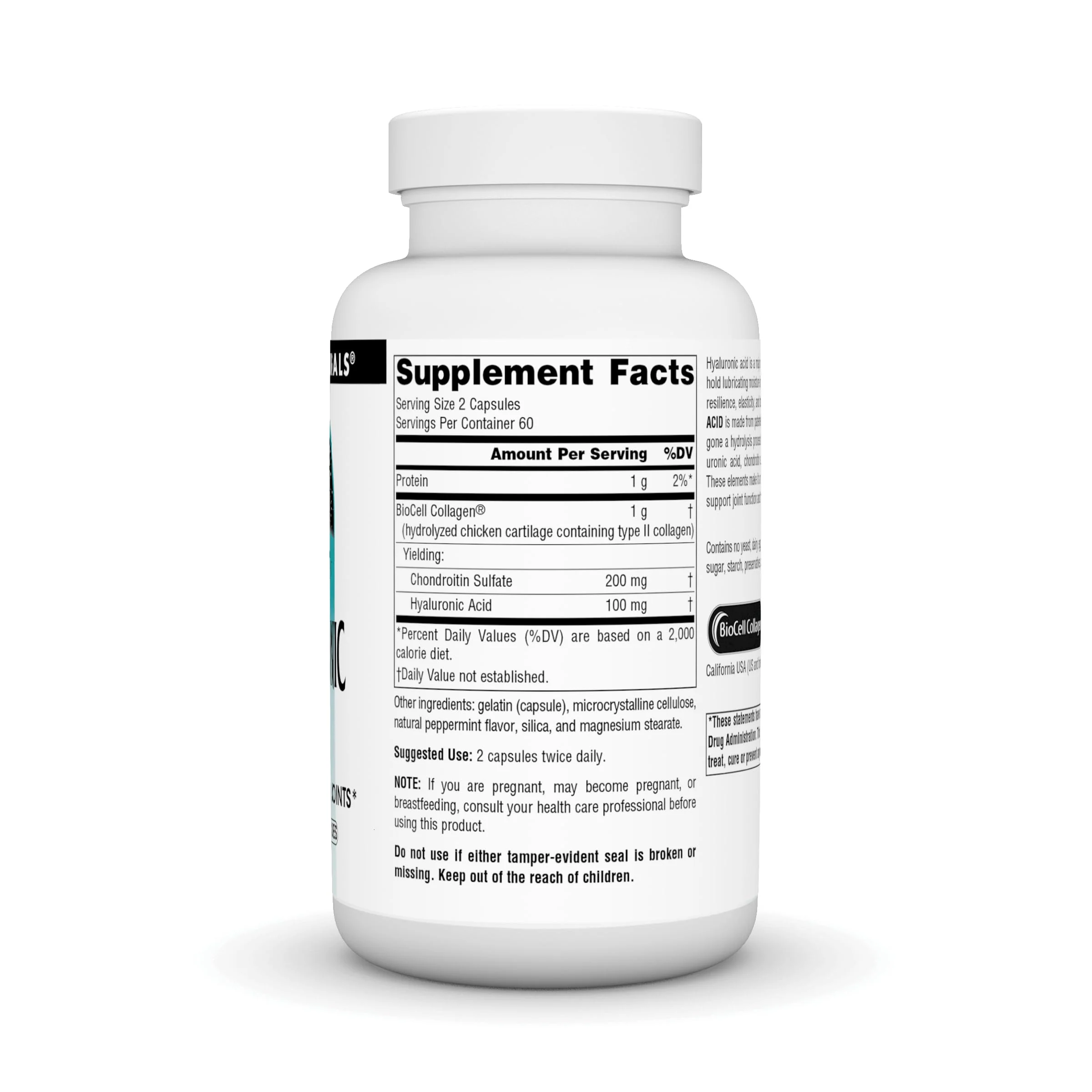 Source Naturals Hyaluronic Acid, Promotes Healthy Joints* 50 mg -120 Capsules - Image 4