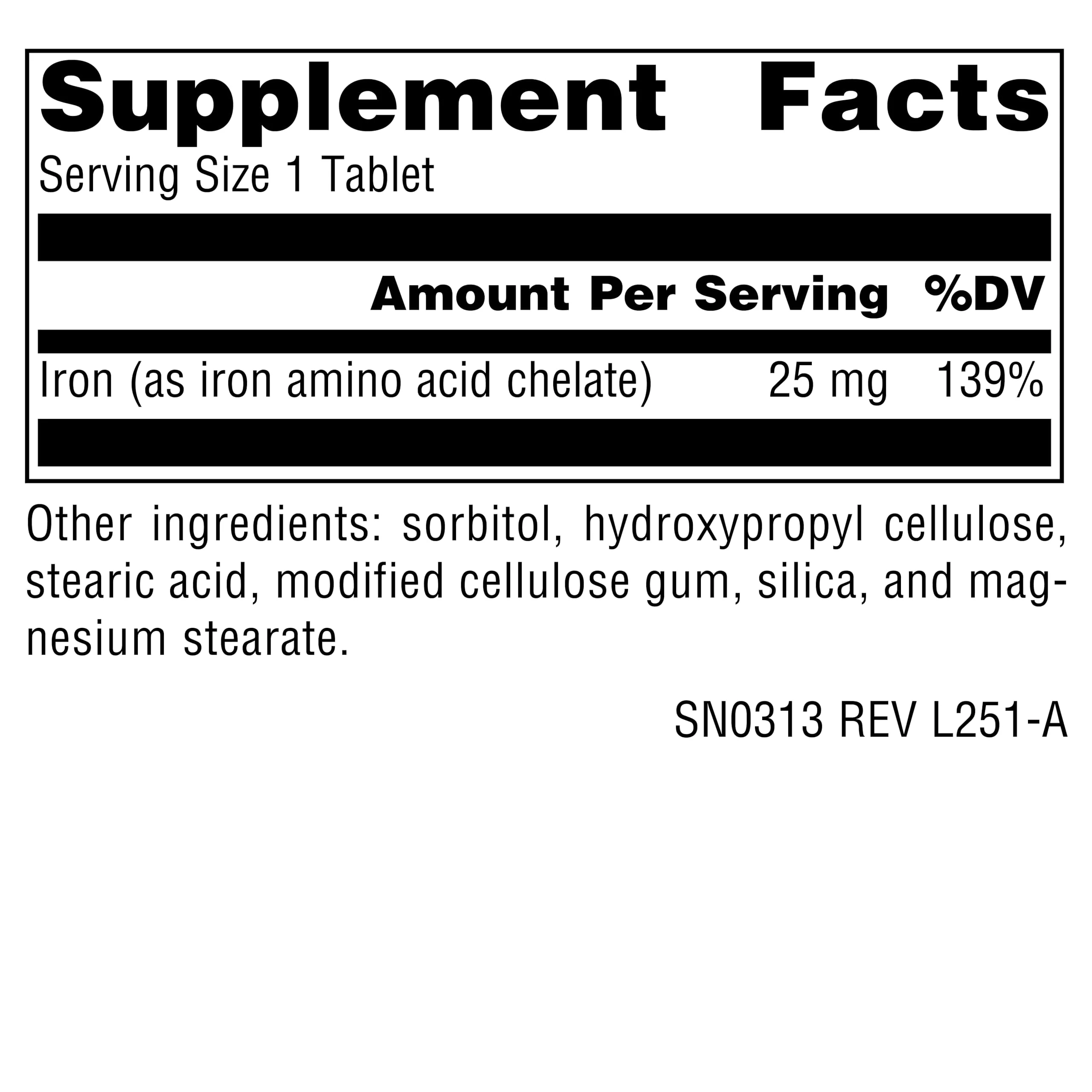 Source Naturals Iron, Amino Acid Chelate - Supports Energy Production* 25mg - 250 Tablets - Image 5