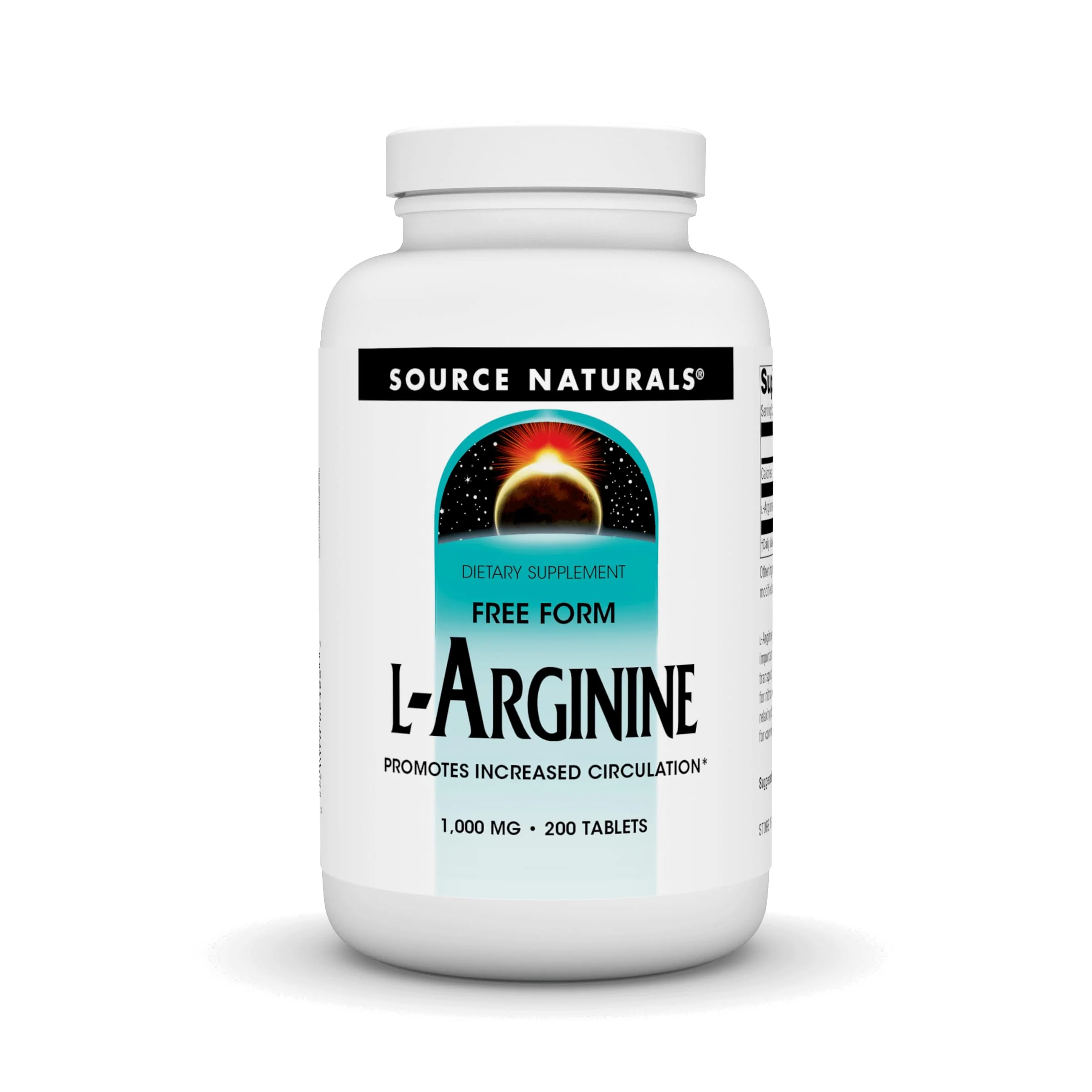 Source Naturals L-Arginine Free Form* - 1000 mg, 200 Tablets