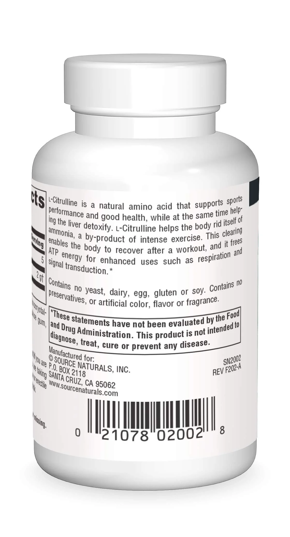 Source Naturals L-Citrulline - Supports Exercise Recovery, Energy and Detoxification*, 1,000 mg - 30 Tablets - Image 6