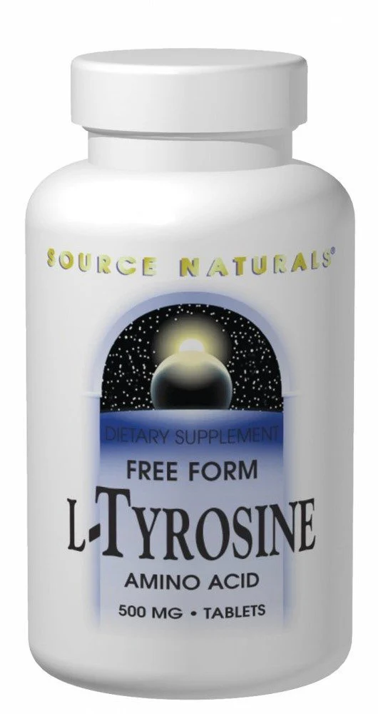 Source Naturals L-Tyrosine -Free Form Powder Amino Acid Supplement - 100 Grams