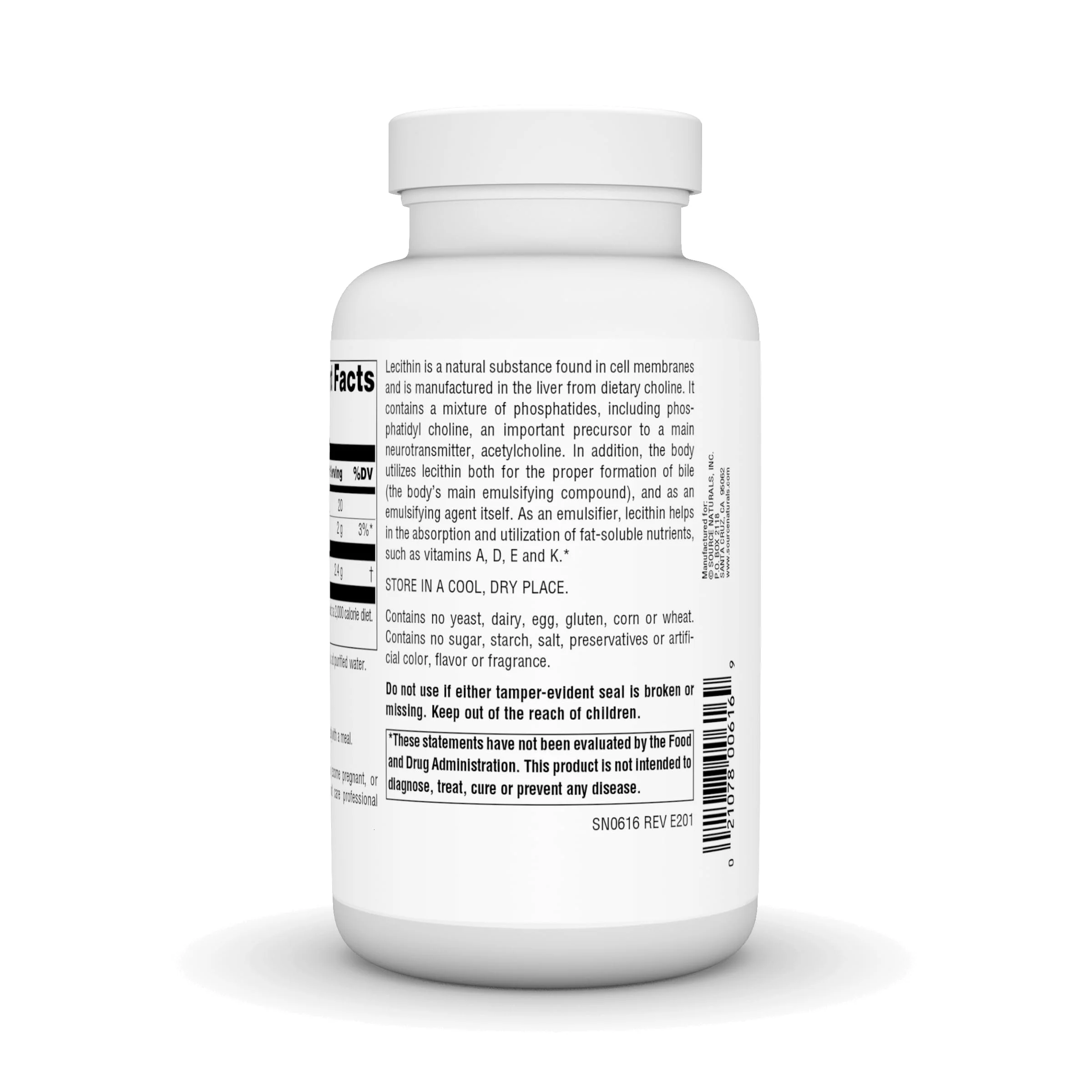 Source Naturals Lecithin 1200 mg, A Natural Emulsifier - 100 Softgels - Image 4