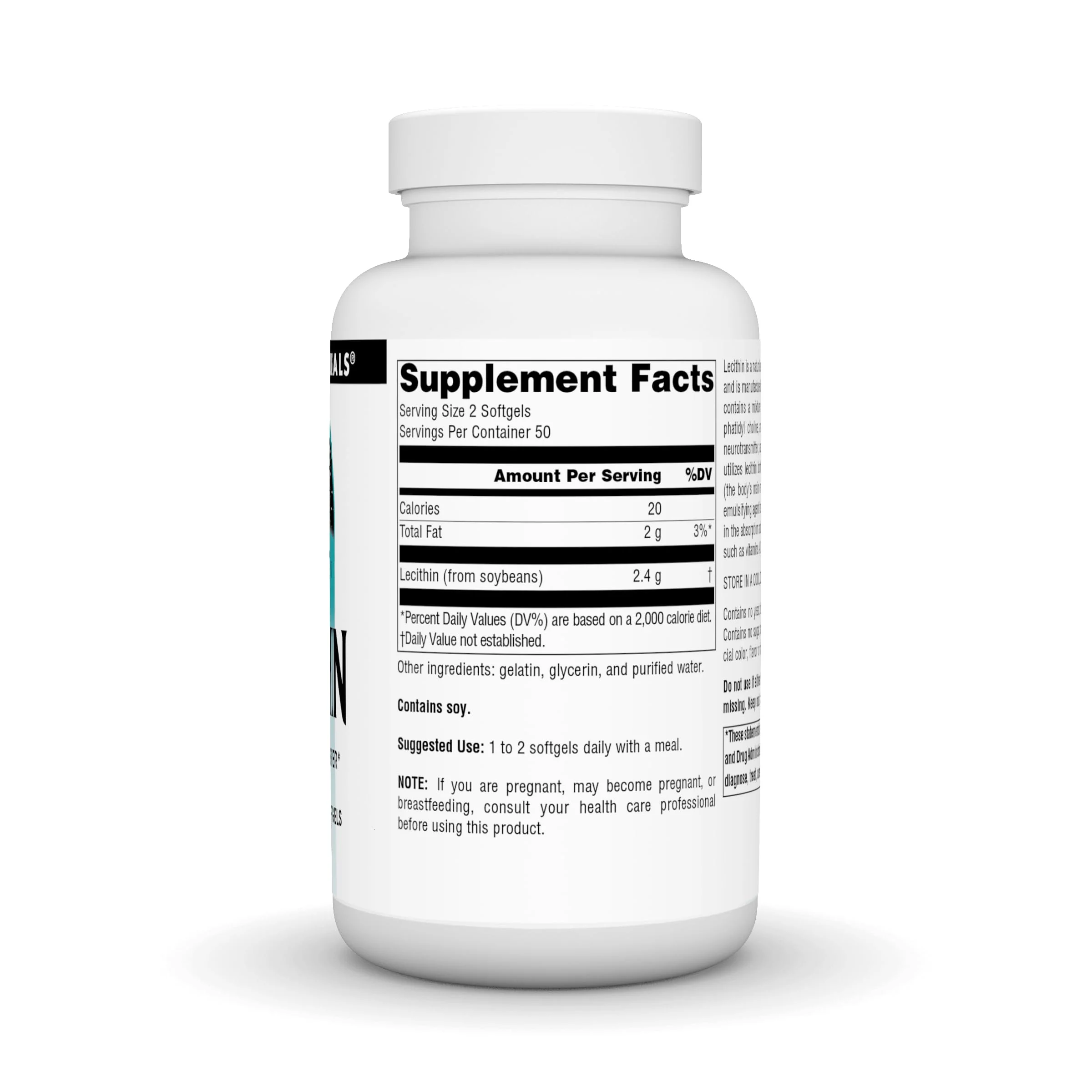Source Naturals Lecithin 1200 mg, A Natural Emulsifier - 100 Softgels - Image 5