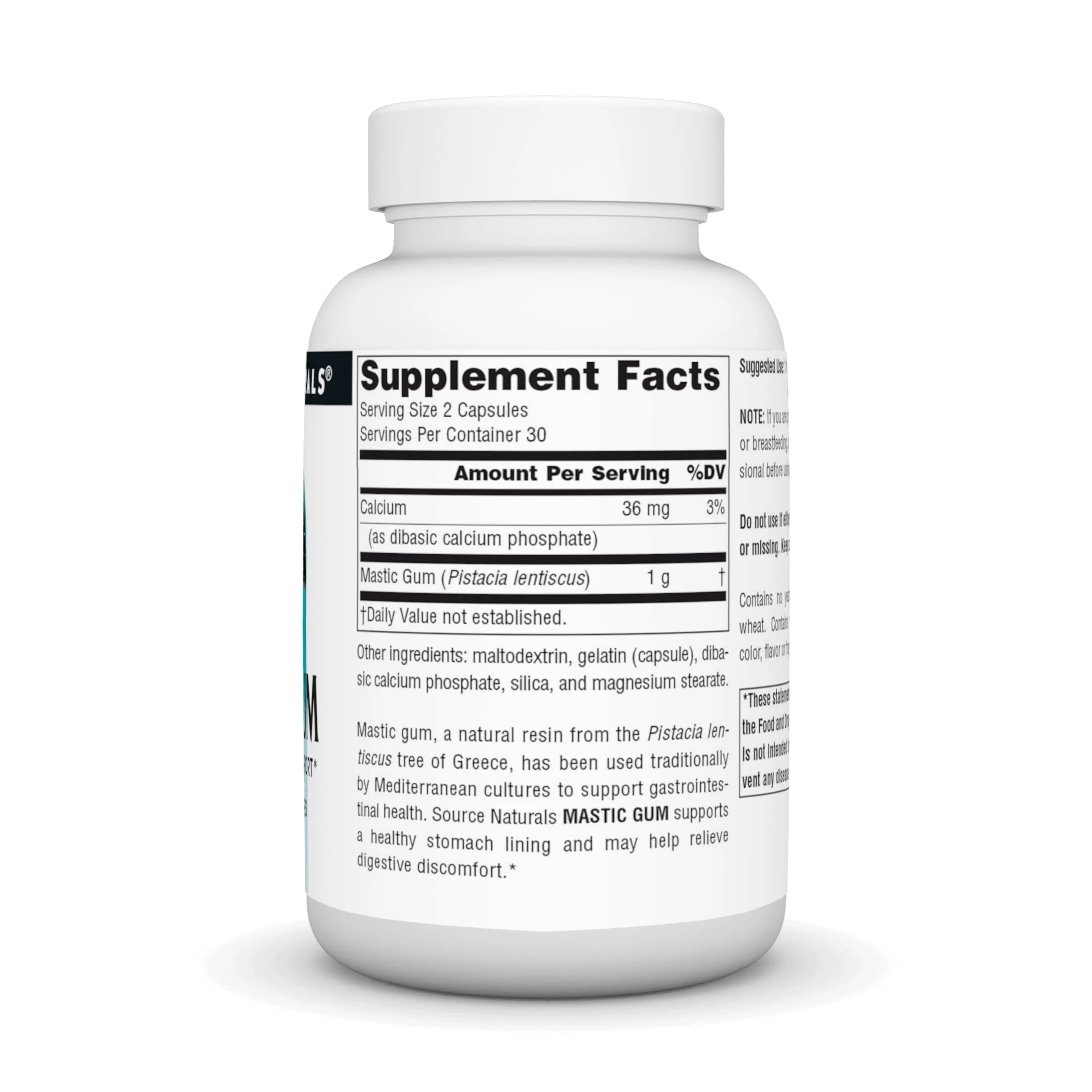 Source Naturals Mastic Gum for Stomach Discomfort* 500 Mg Capsule, 60 Count - Image 5