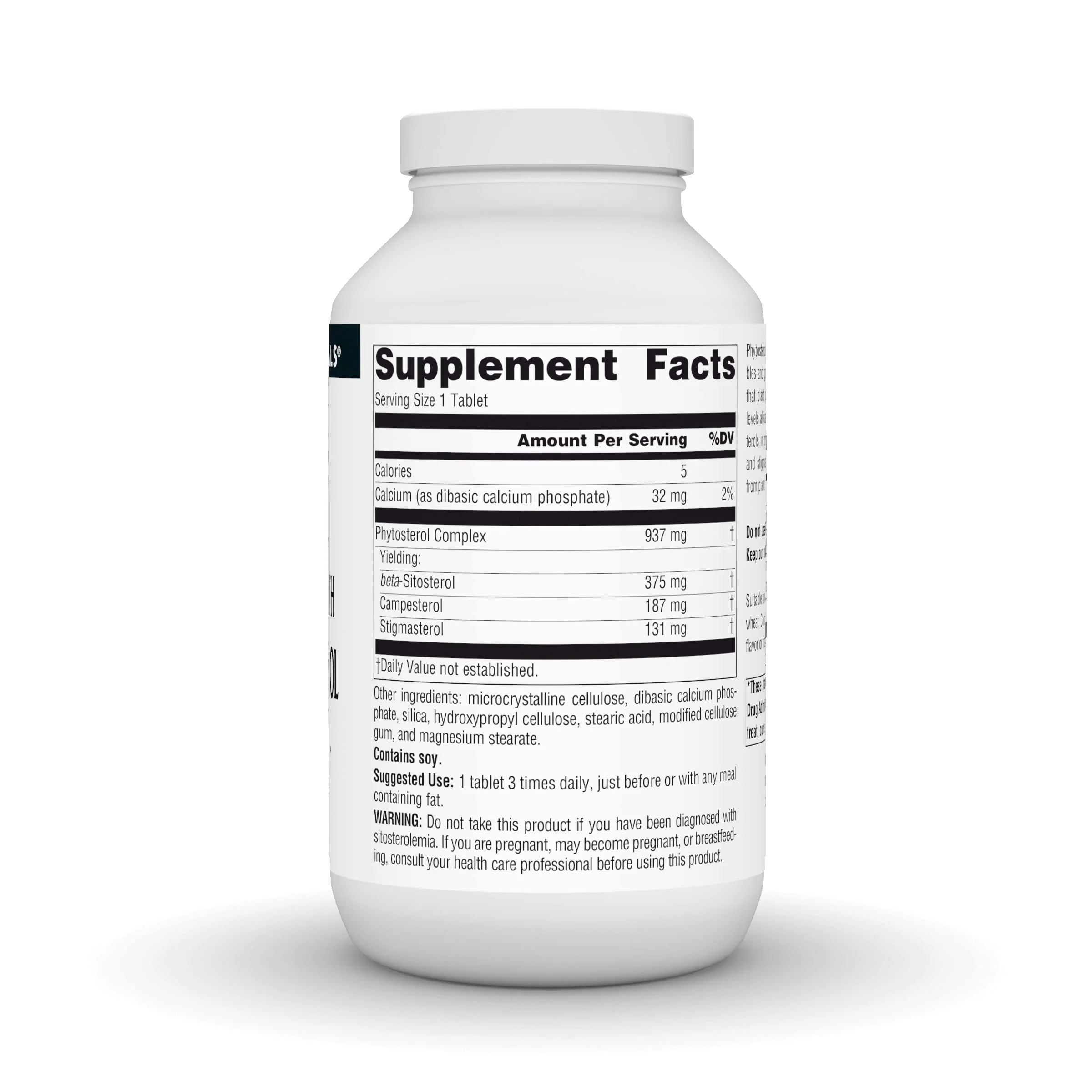 Source Naturals Mega Strength Beta Sitosterol, Plant Sourced, 375mg - 240 Tablets - Image 2