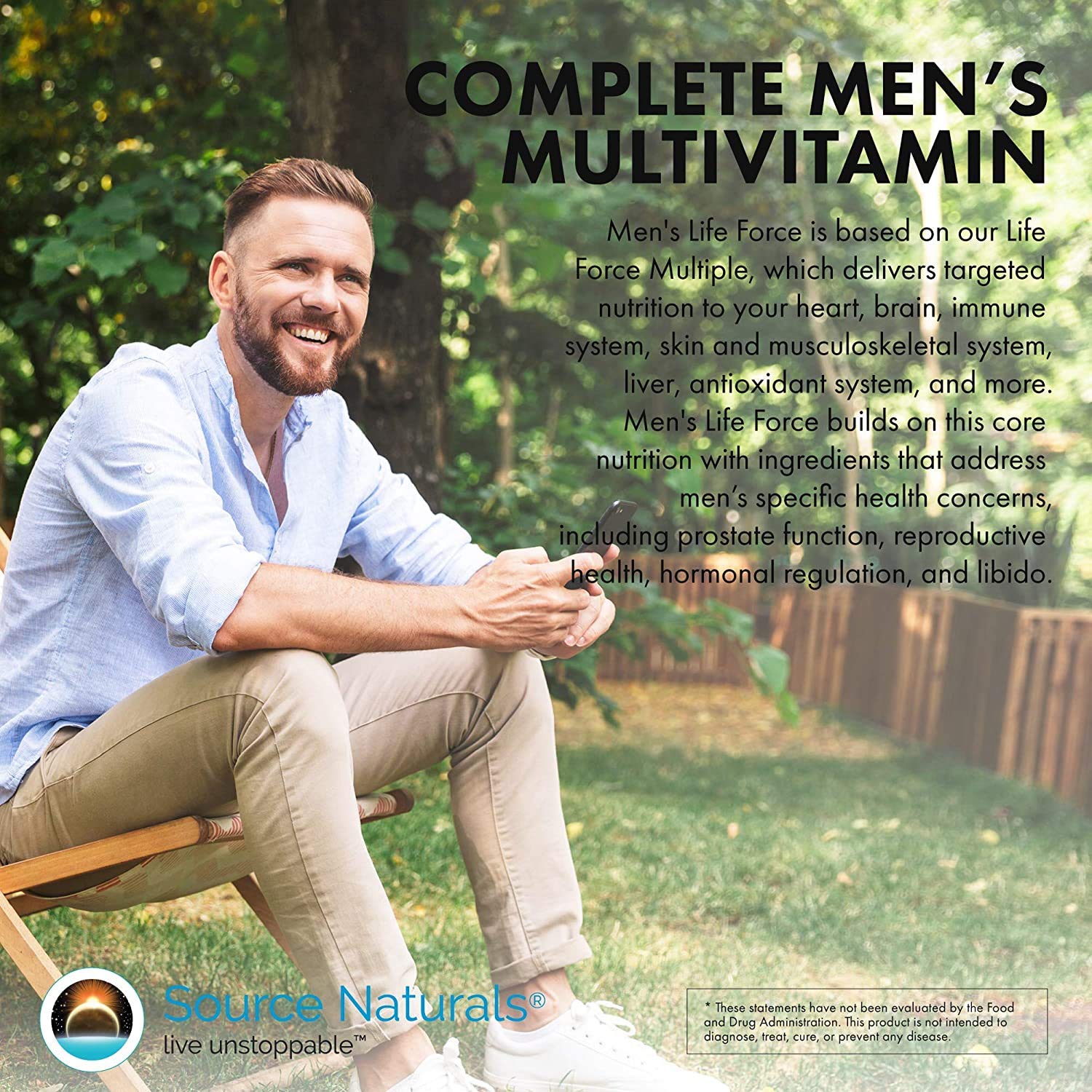 Source Naturals Men's Life Force Multiple Daily Multivitamin & Immune Health Supplement - 13 Essential Vitamins, Nutrients & Minerals - 180 Tablets - Image 4