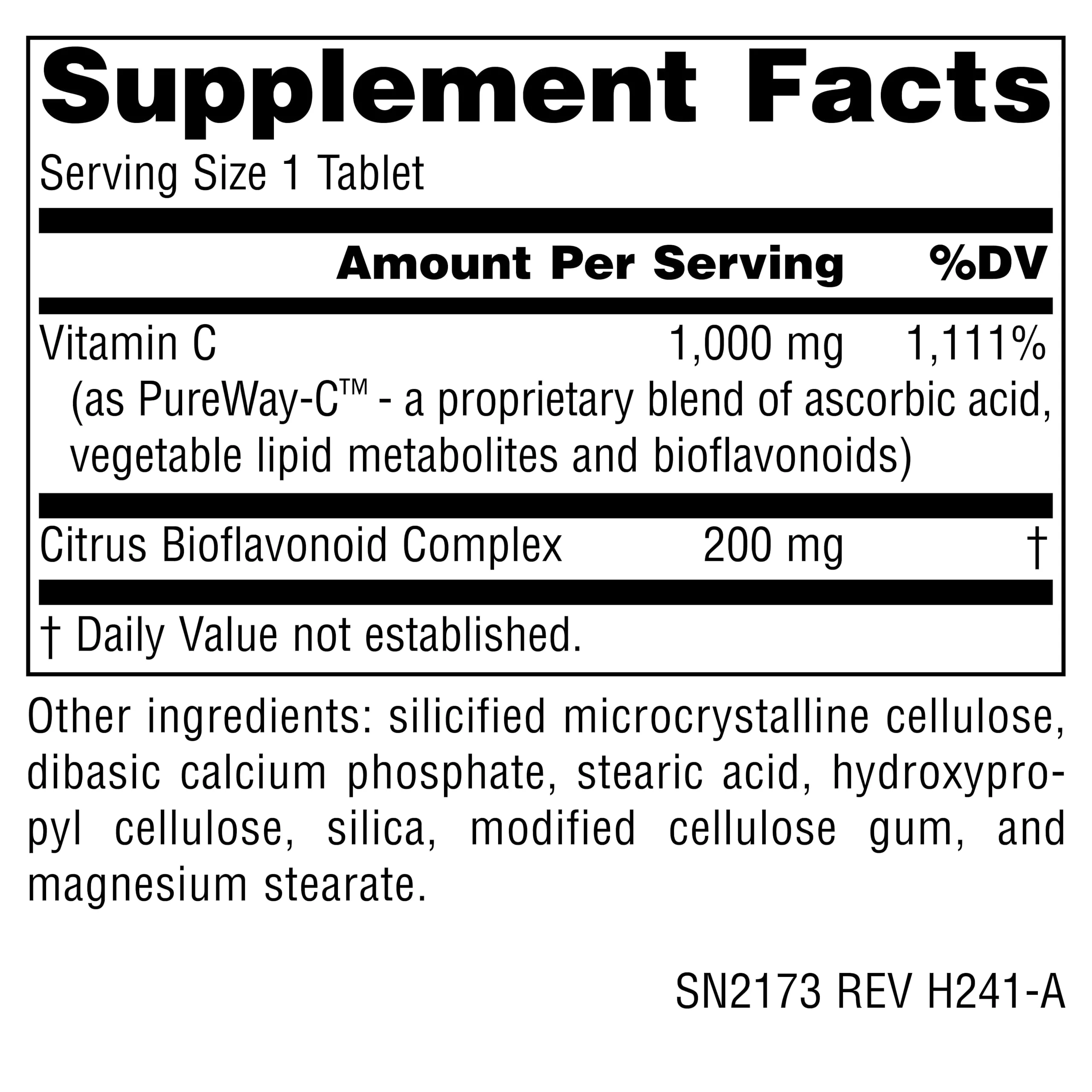 Source Naturals Metabolic C, Optimized Vitamin C for Enhanced Antioxidant Protection* -1000 mg - 100 Tablets - Image 2