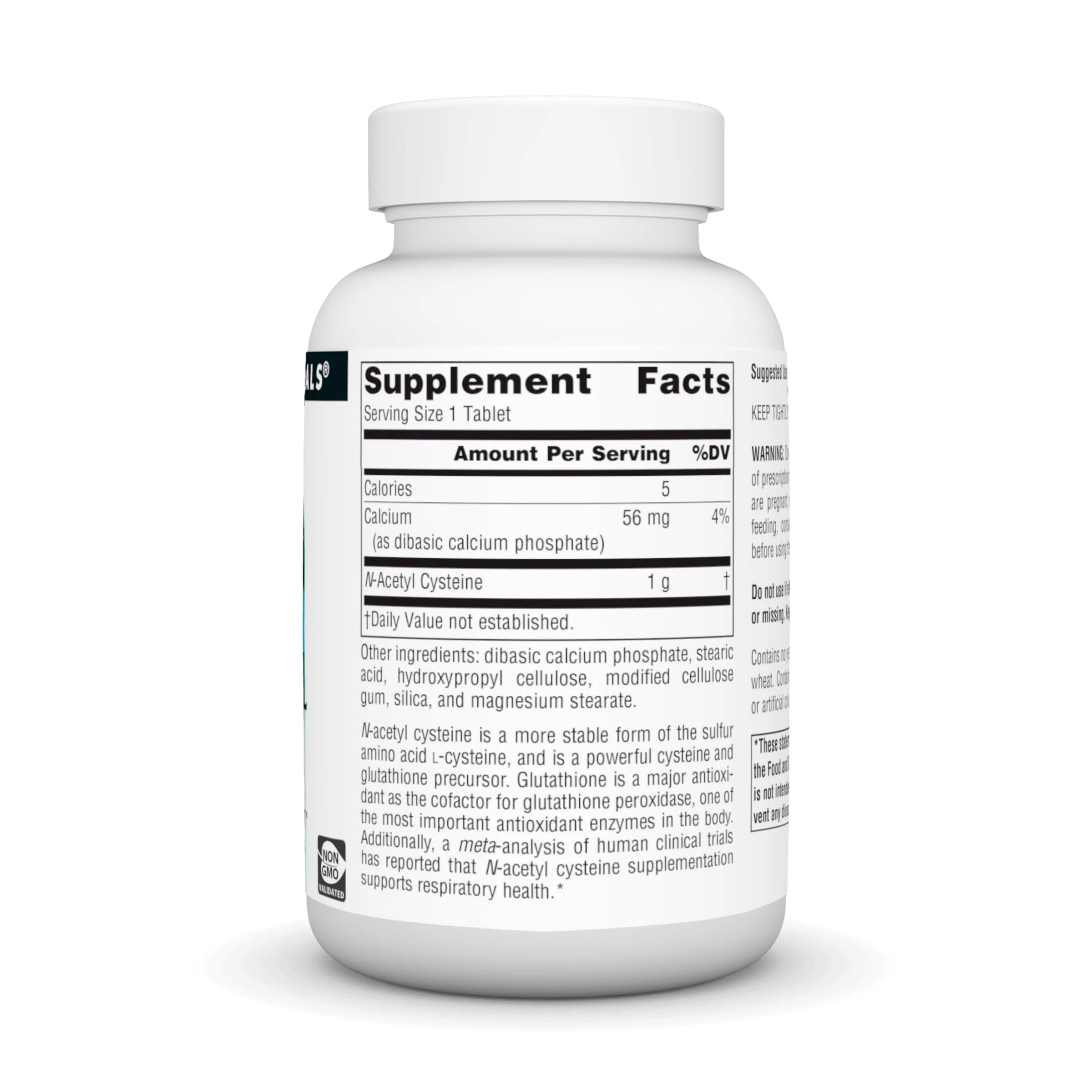 Source Naturals N-Acetyl Cysteine Antioxidant Support 1000 mg Dietary Supplement that Supports Respiratory Health* - 60 Tablets - Image 6