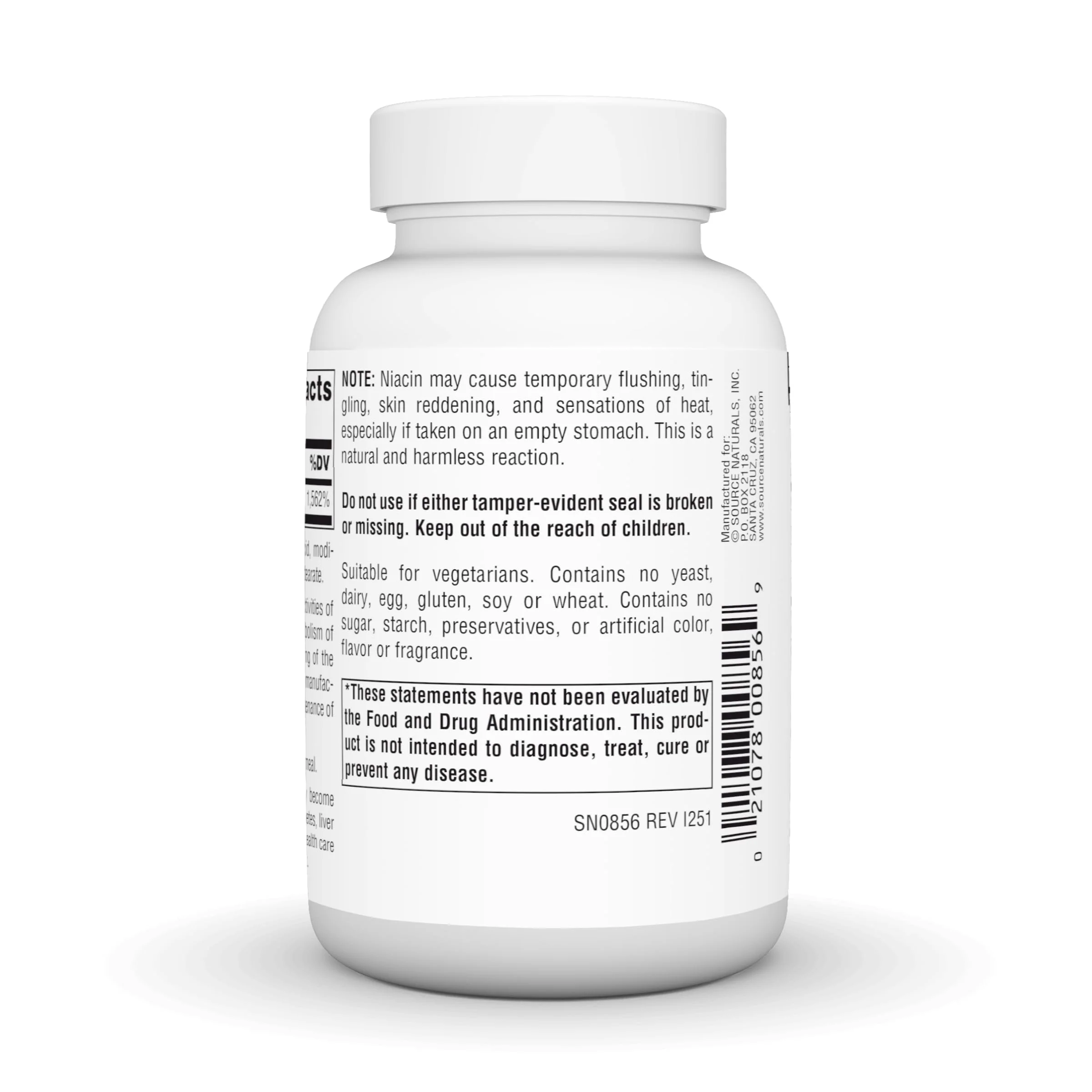 Source Naturals Niacin 250, Vegan Vitamin B-3 Tablets, 250 Count - Image 4