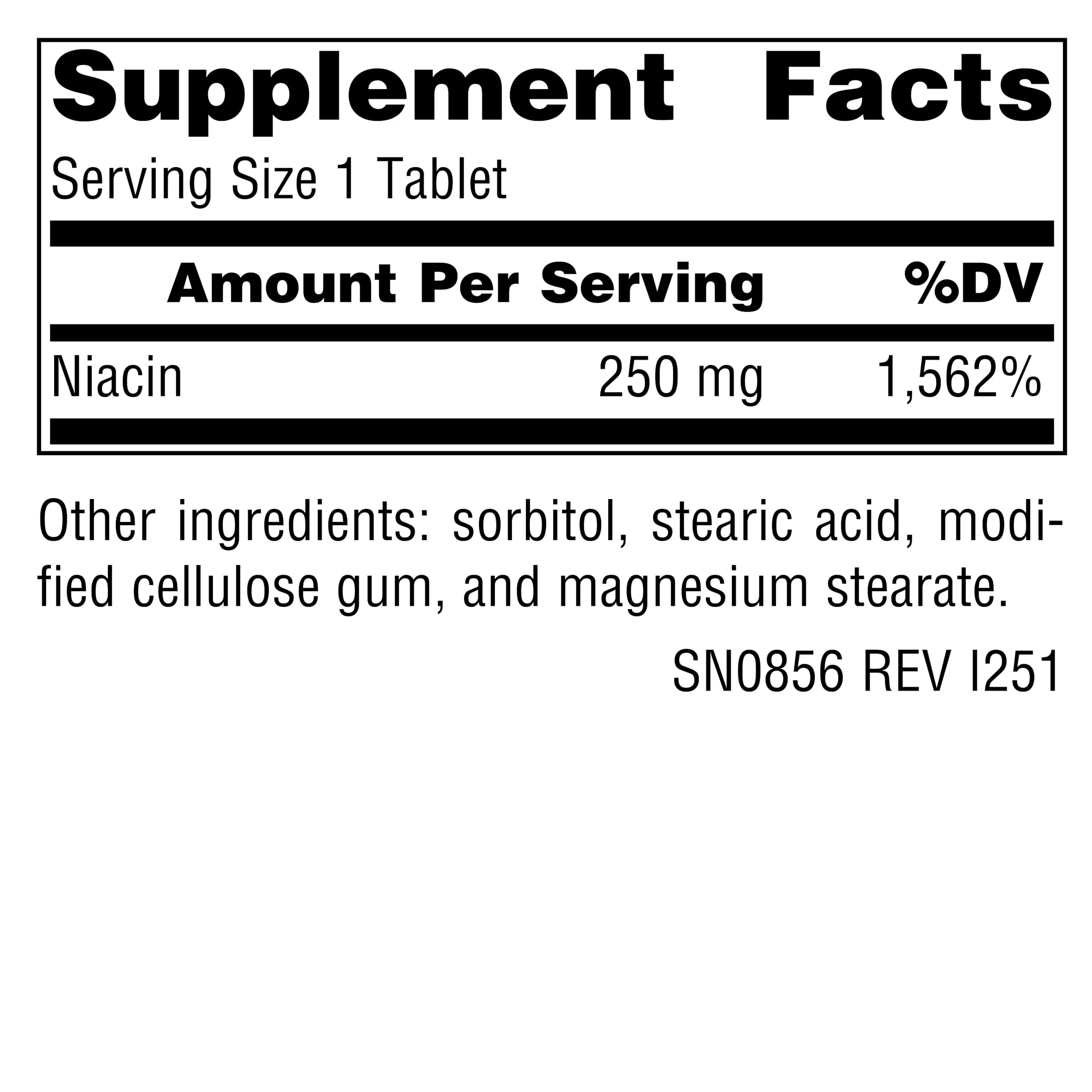 Source Naturals Niacin 250, Vegan Vitamin B-3 Tablets, 250 Count - Image 6