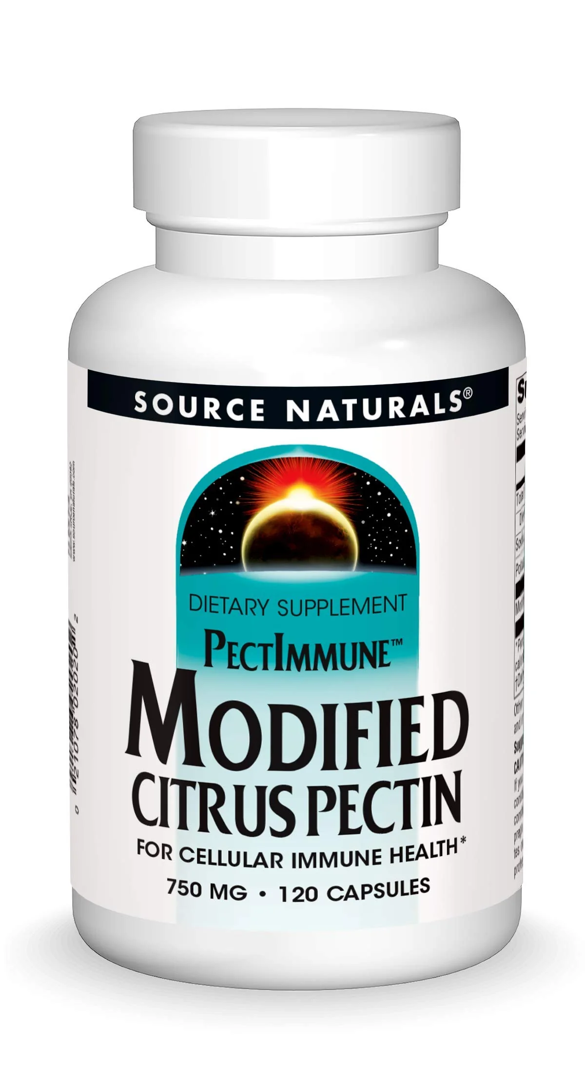 Source Naturals PectImmune, Modified Citrus Pectin, For Cellular Immune Health*, 750 mg - 120 Capsules