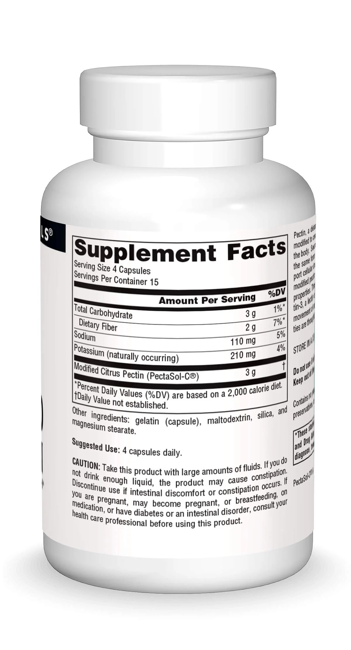 Source Naturals PectImmune, Modified Citrus Pectin, For Cellular Immune Health*, 750mg - 60 Capsules - Image 4