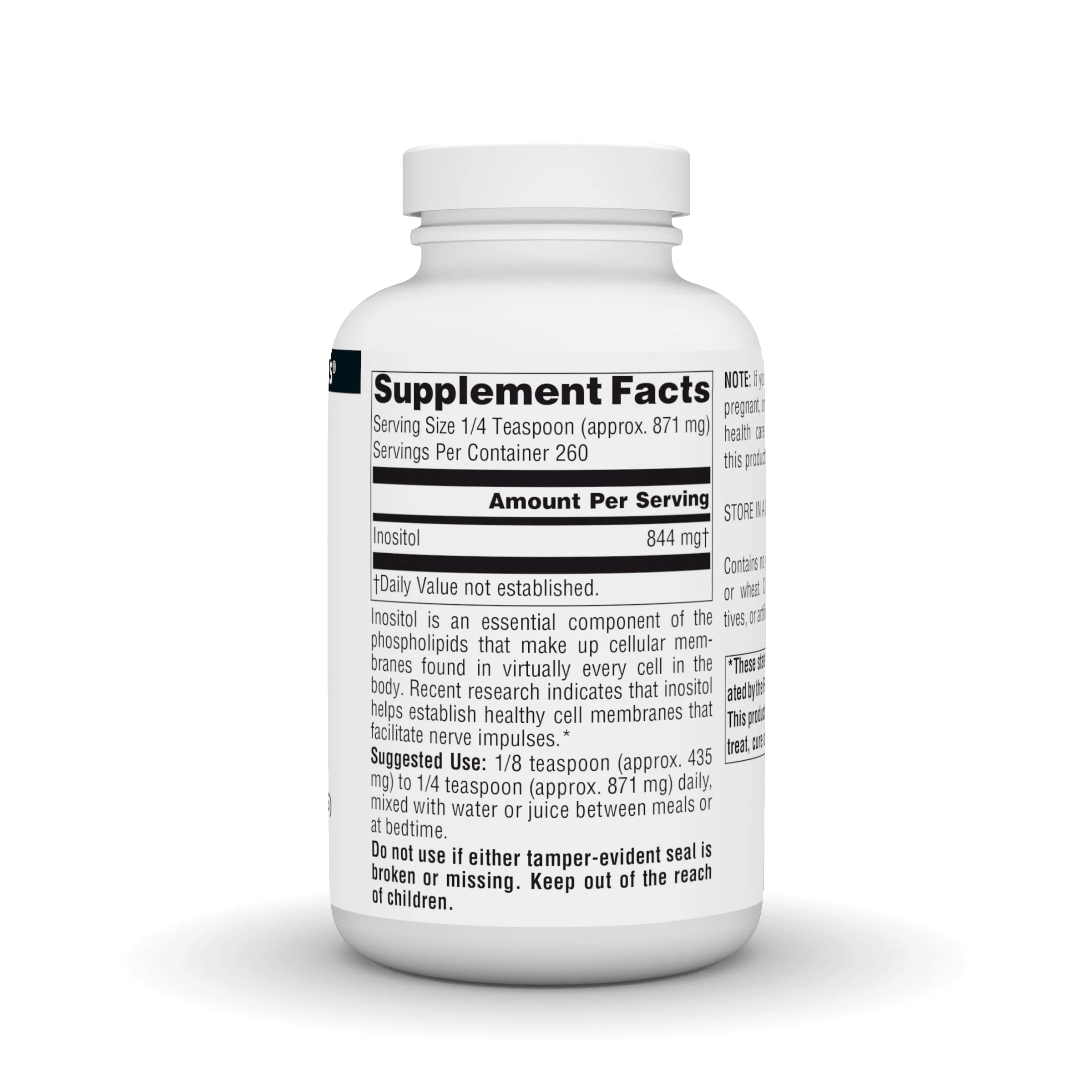 Source Naturals Pure Inositol, Dietary Supplement - 8 oz Powder - Image 5