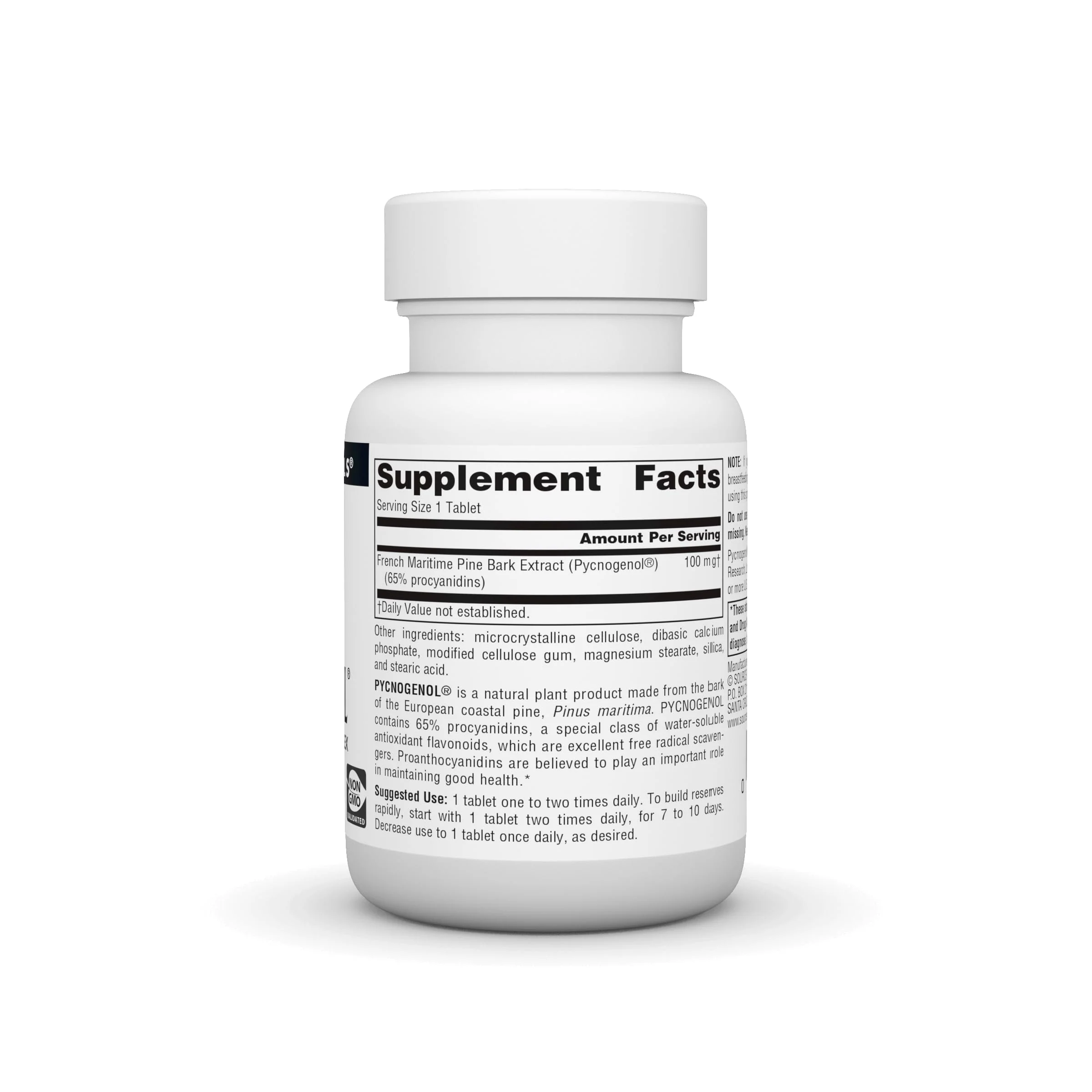 Source Naturals Pycnogenol 100 mg Proanthocyanidin Complex - 60 Tablets - Image 5