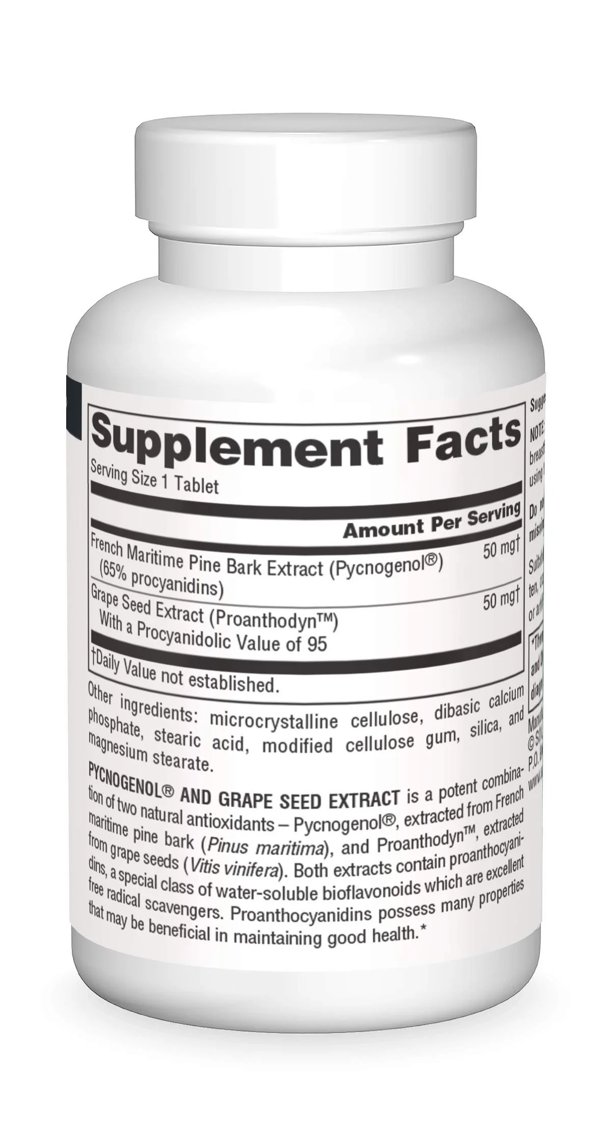 Source Naturals Pycnogenol & Grape Seed Extract 100 mg Dietary Supplement - 30 Tablets - a Potent Combination of Two Powerful Natural antioxidants* - Image 5
