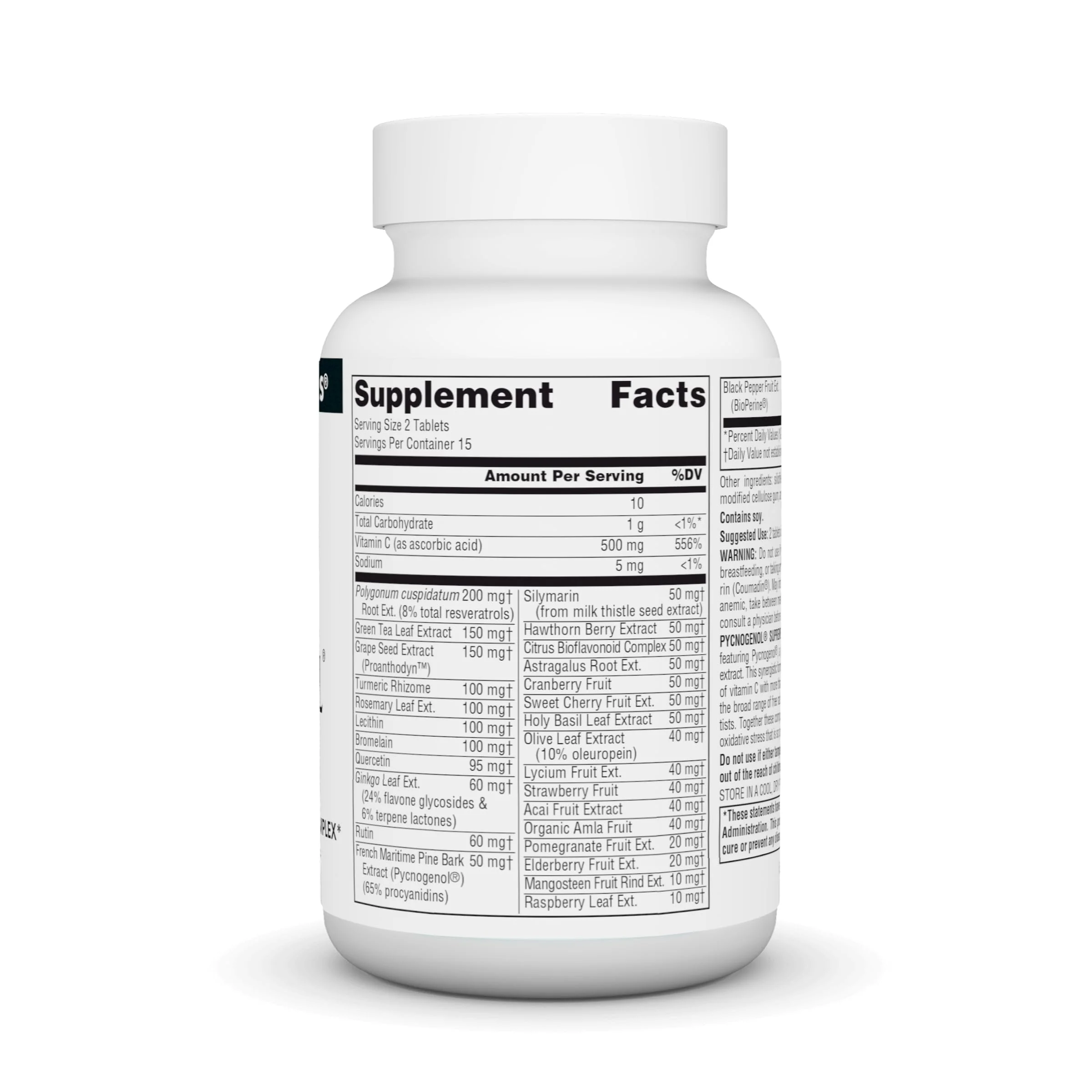 Source Naturals Pycnogenol Supreme, Berry & Botanical Antioxidant Complex* - 30 Tablets - Image 6