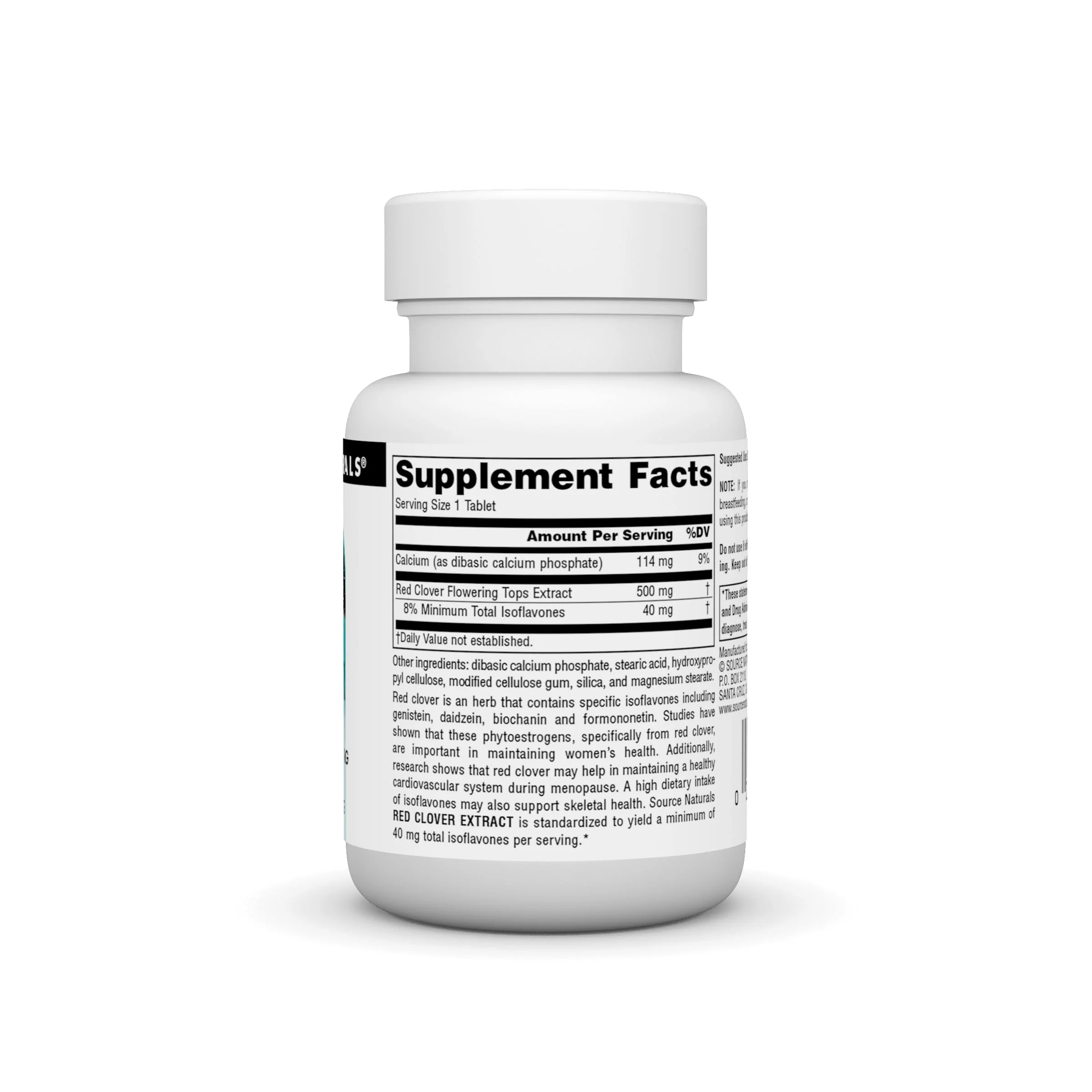 Source Naturals Red Clover Extract, 500 Mg Tablet, 30 Count - Image 6