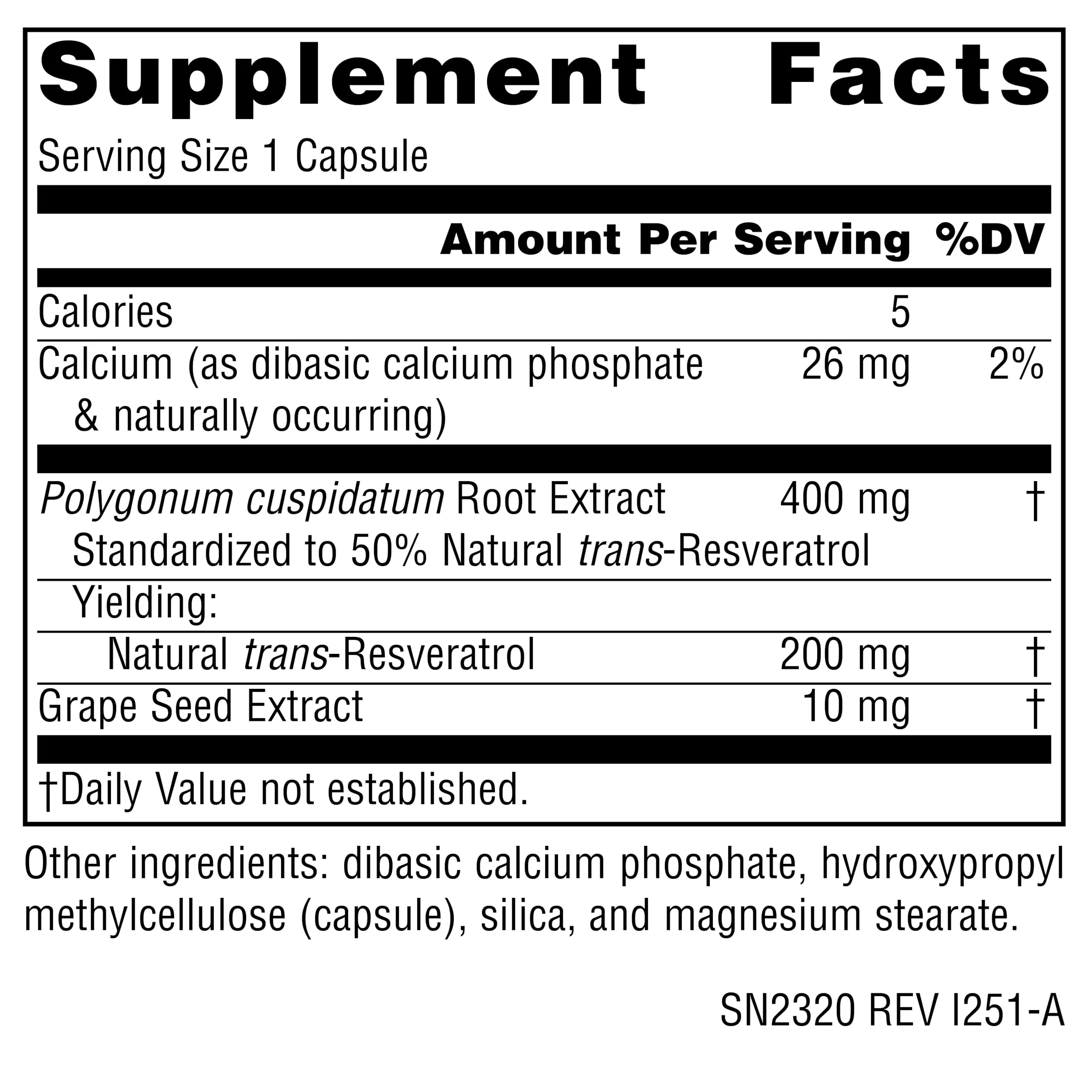 Source Naturals Resveratrol, for Heart and Healthy Aging* - 200 mg- 60 Vegan Capsules - Image 2