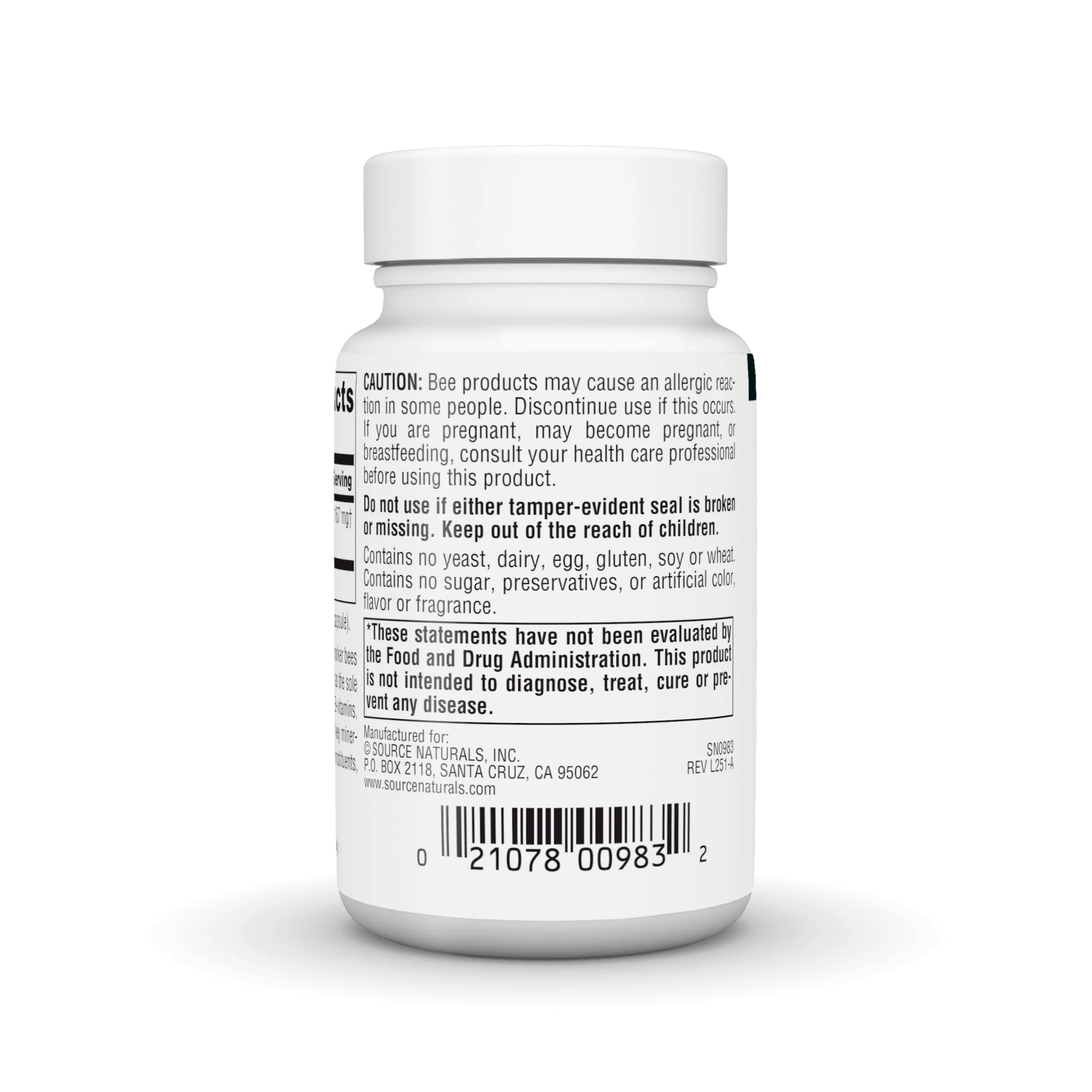 Source Naturals Royal Jelly - 500 mg - 60 Capsules - Image 3