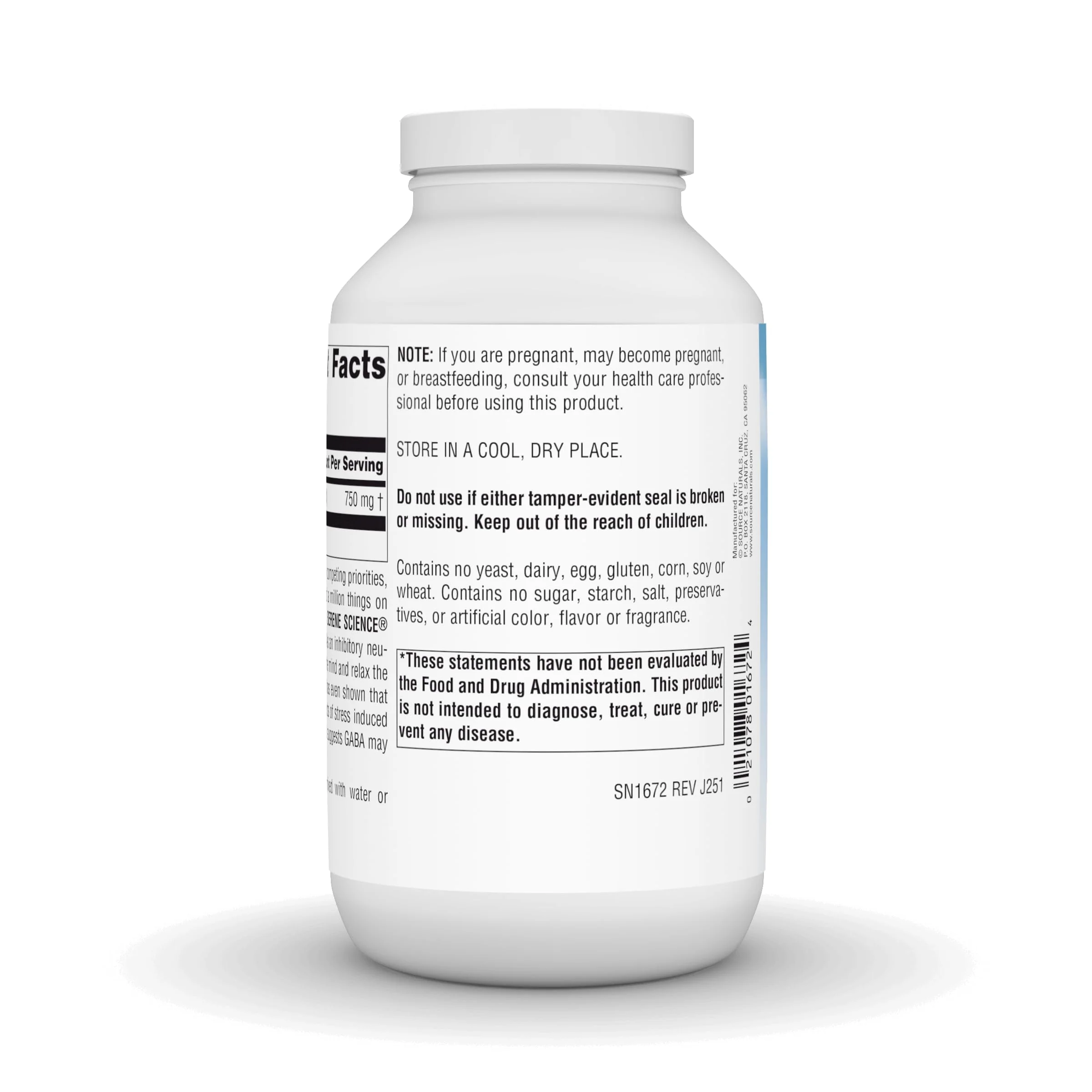 Source Naturals Serene Science GABA,Calm Mind* - 750 mg - 8 oz Powder - Image 4