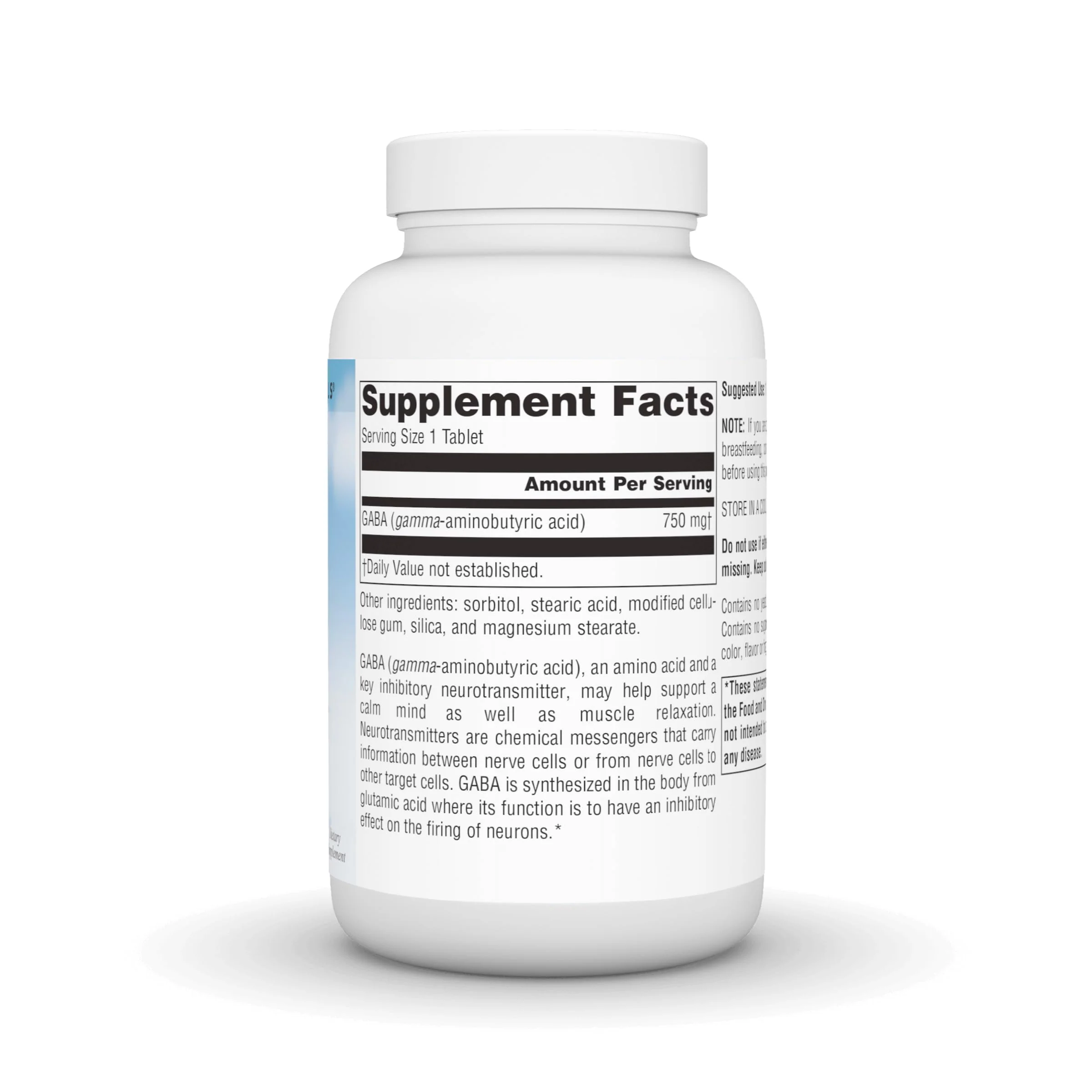 Source Naturals Serene Science GABA, for a Calm Mind* - 750mg, 90 Tablets - Image 6