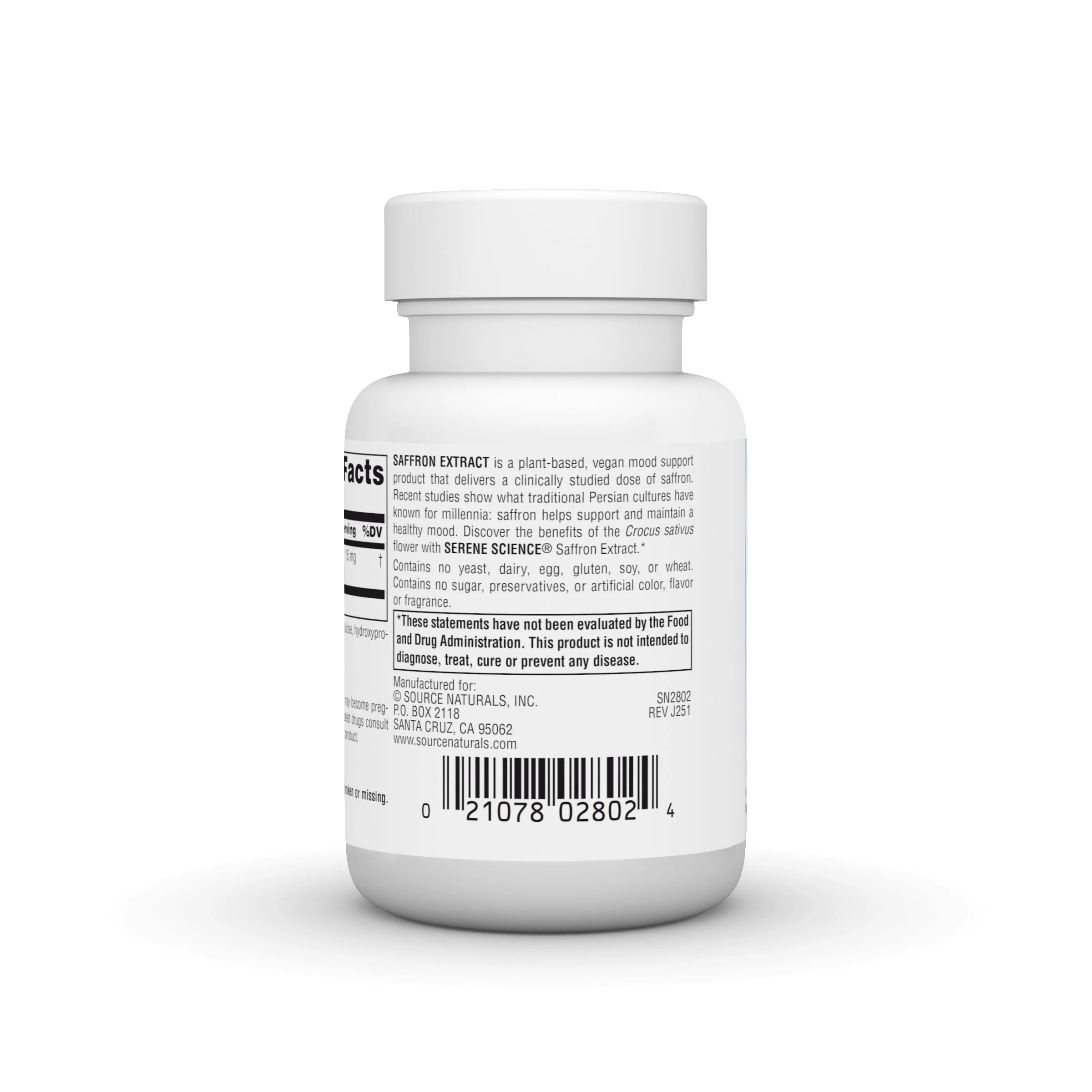 Source Naturals Serene Science Saffron Extract, for Mood Support* - 15 mg - 60 Tablets - Image 4