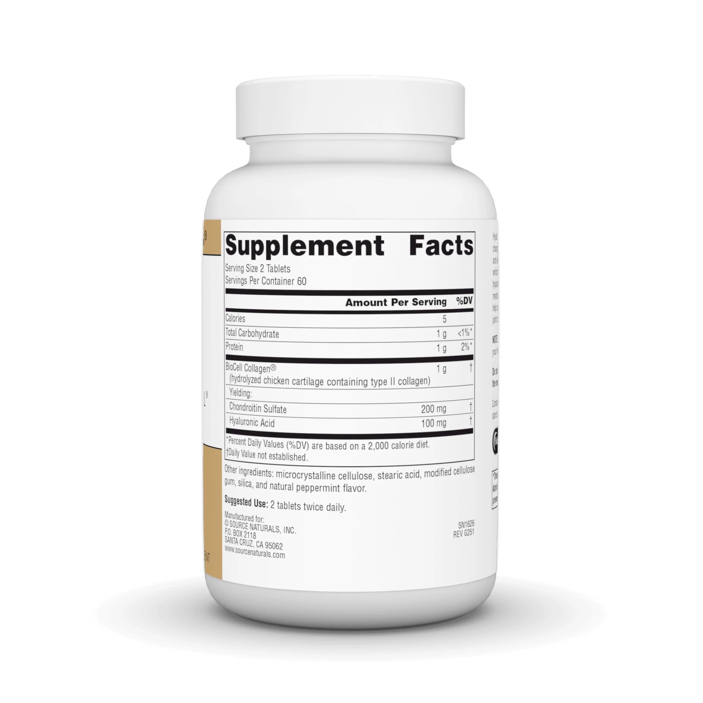 Source Naturals Skin Eternal Hyaluronic Acid, 50mg - 120 Tablets - Image 5