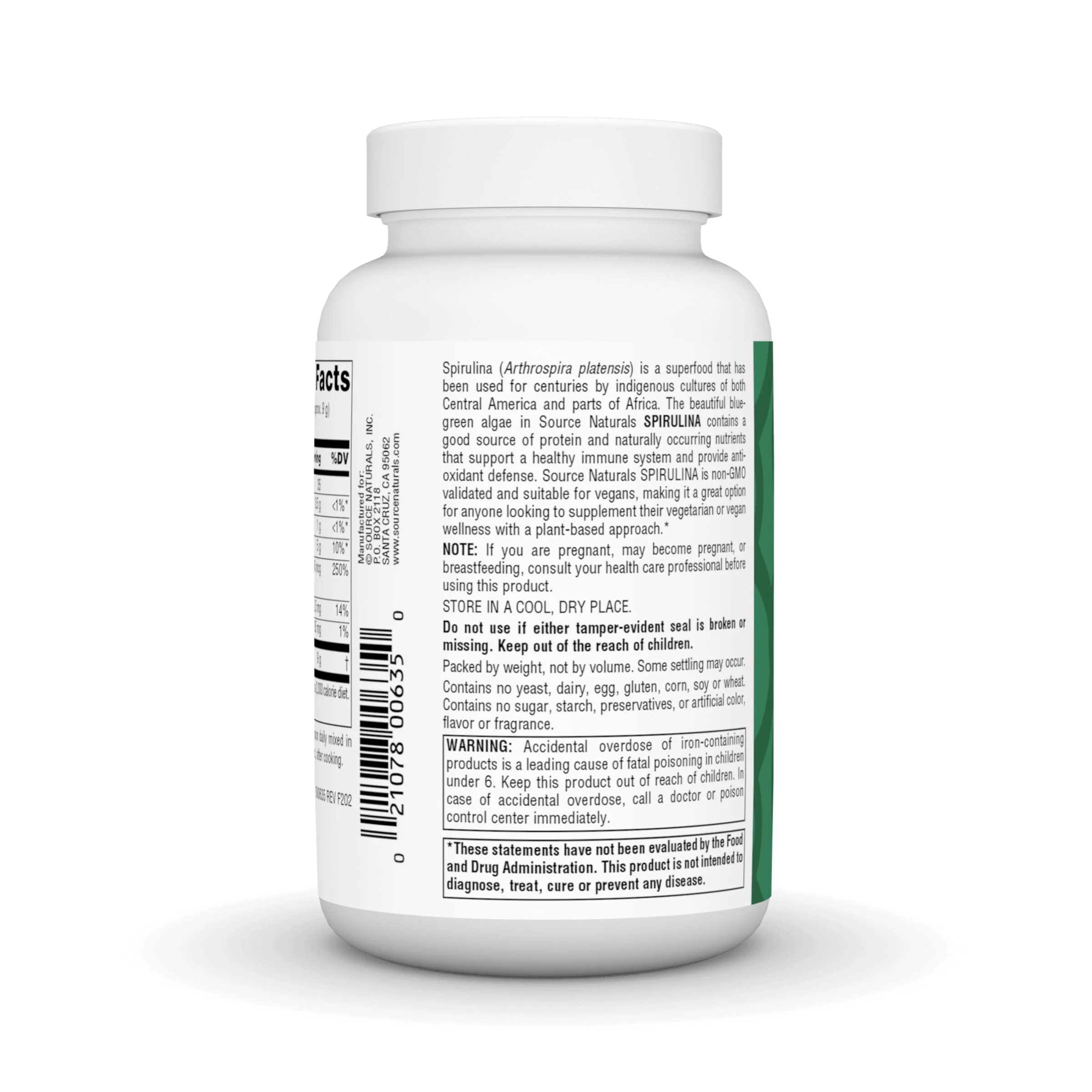 Source Naturals Spirulina - for Immune System Support - 4 oz Powder - Image 4