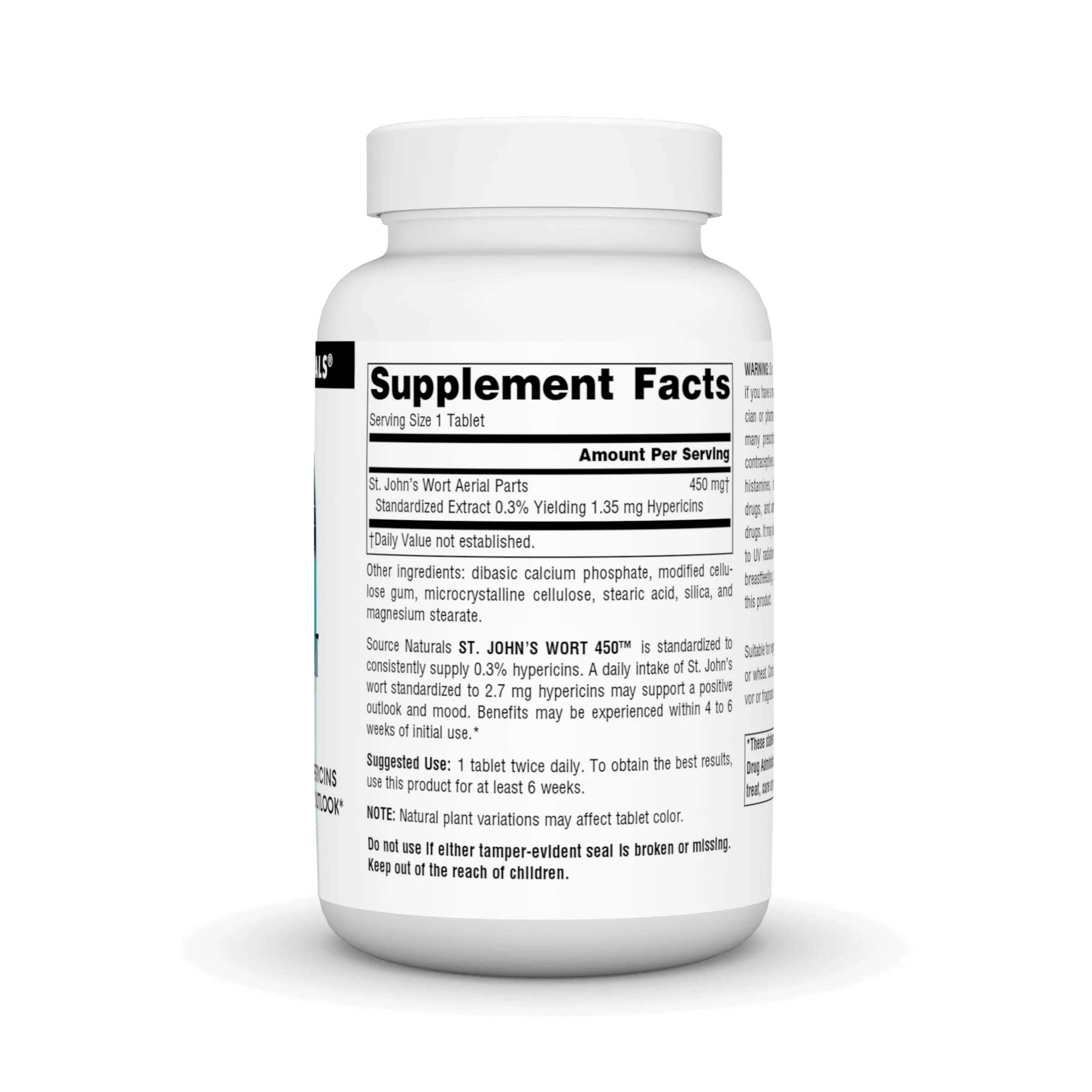 Source Naturals St. John's Wort 450 mg Supports a Positive Mental Outlook - 180 Tablets - Image 5