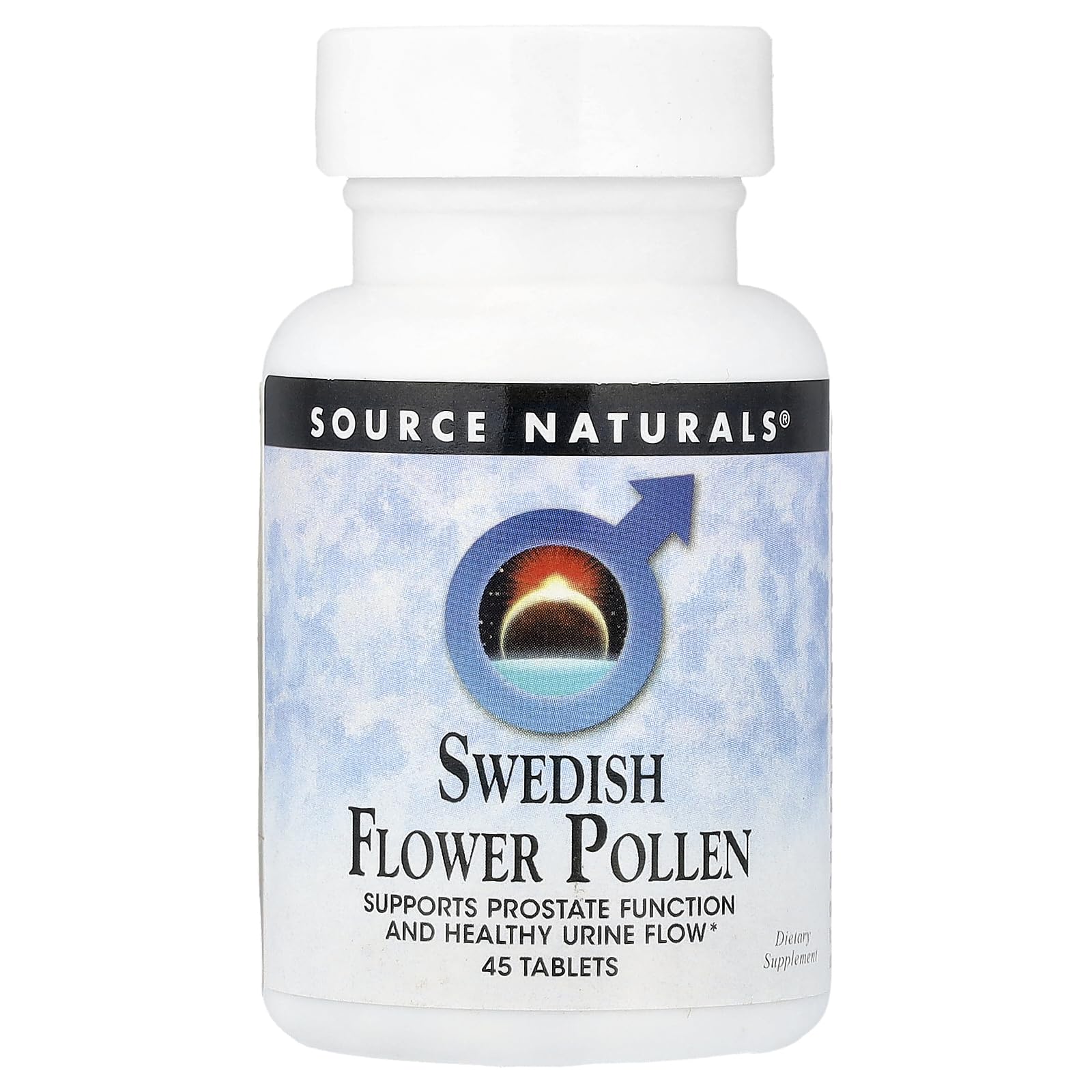 Source Naturals Swedish Flower Pollen Extract Supplement, Supports Prostate Function and Healthy Urine Flow* - 45 Tablets