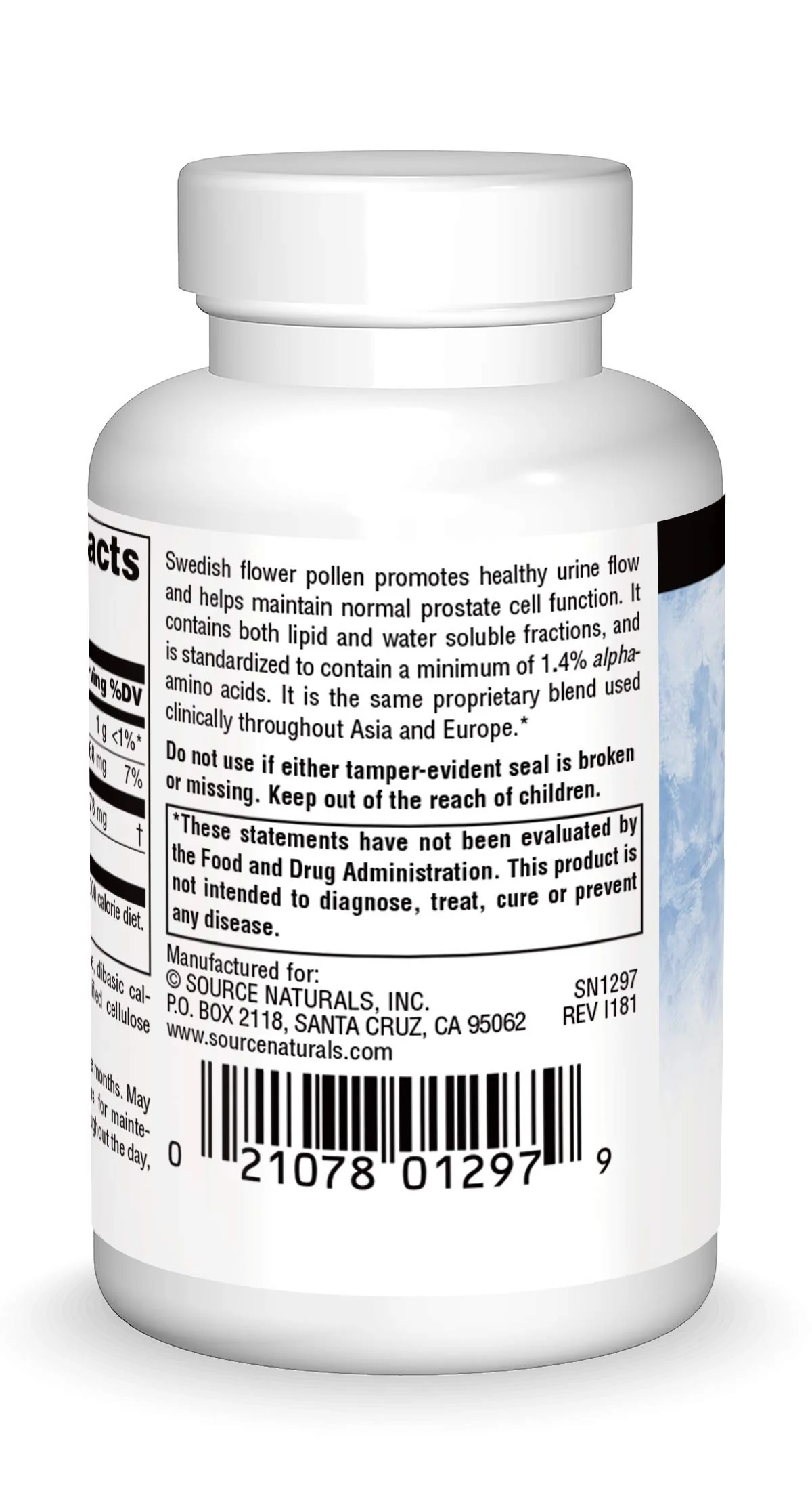 Source Naturals Swedish Flower Pollen Supports Prostate Function and Healthy Urine Flow* - 90 Tablets - Image 5