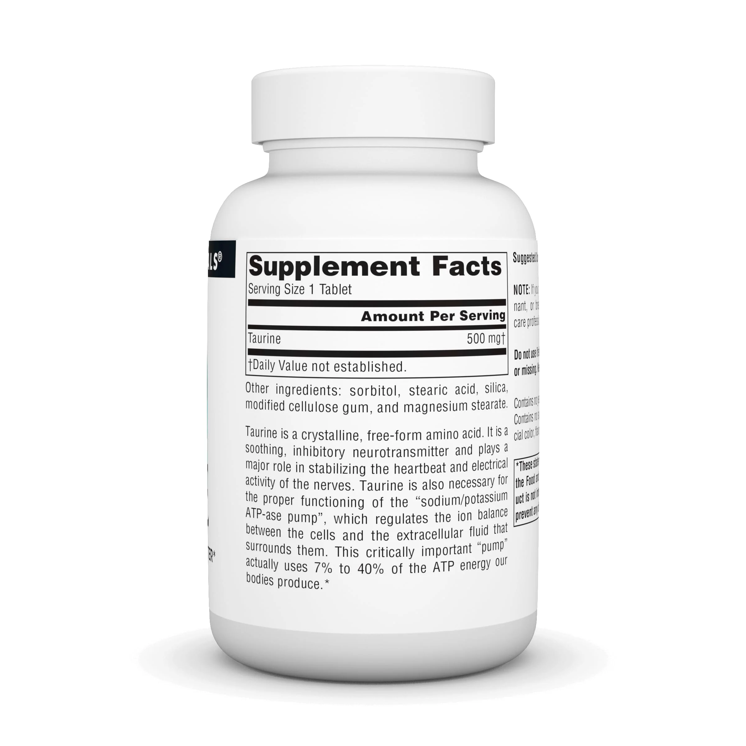 Source Naturals Taurine Calming Neurotransmitter* 500 mg Tabs, 120 ct - Image 5