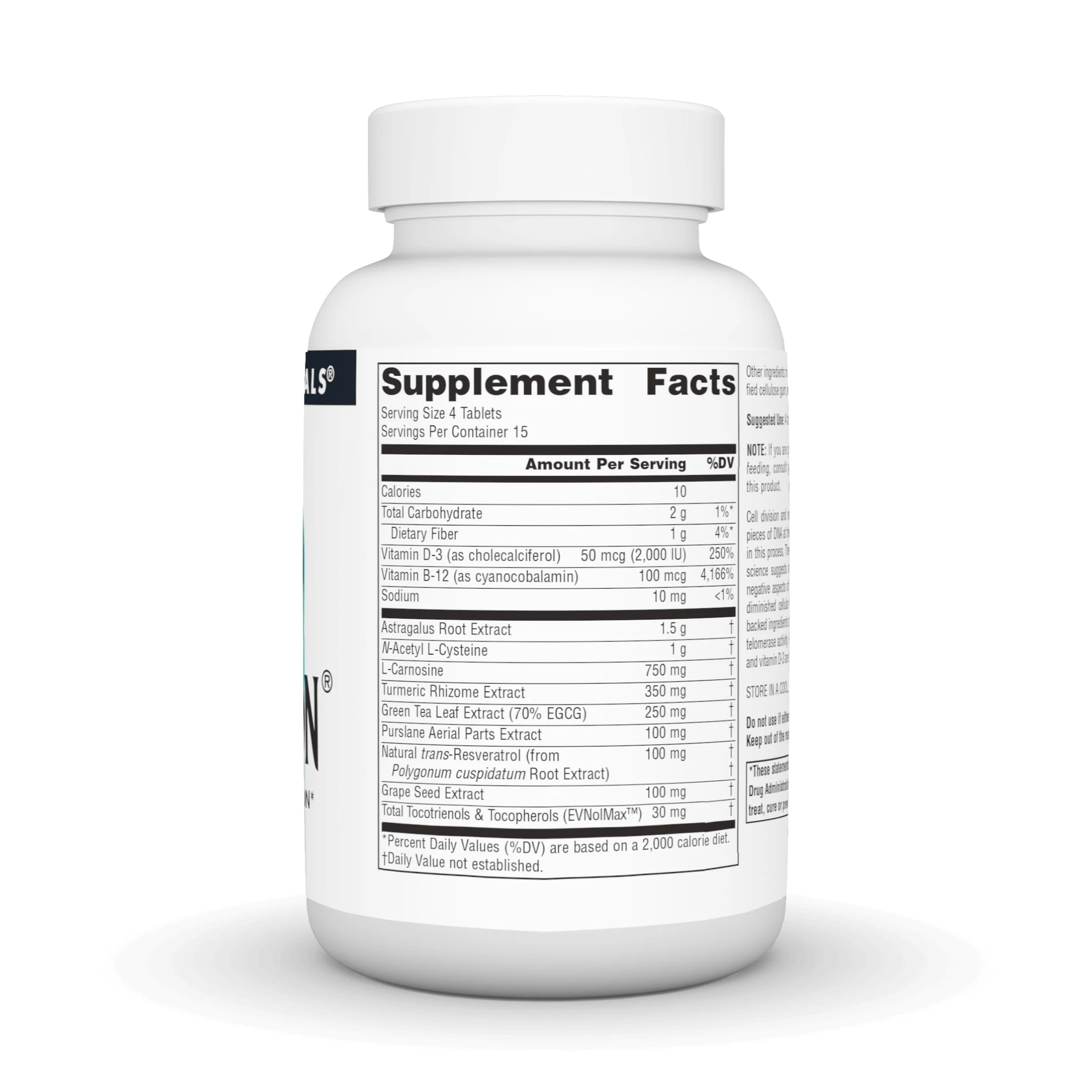 Source Naturals Telomeron - 60 Tablets - Image 2