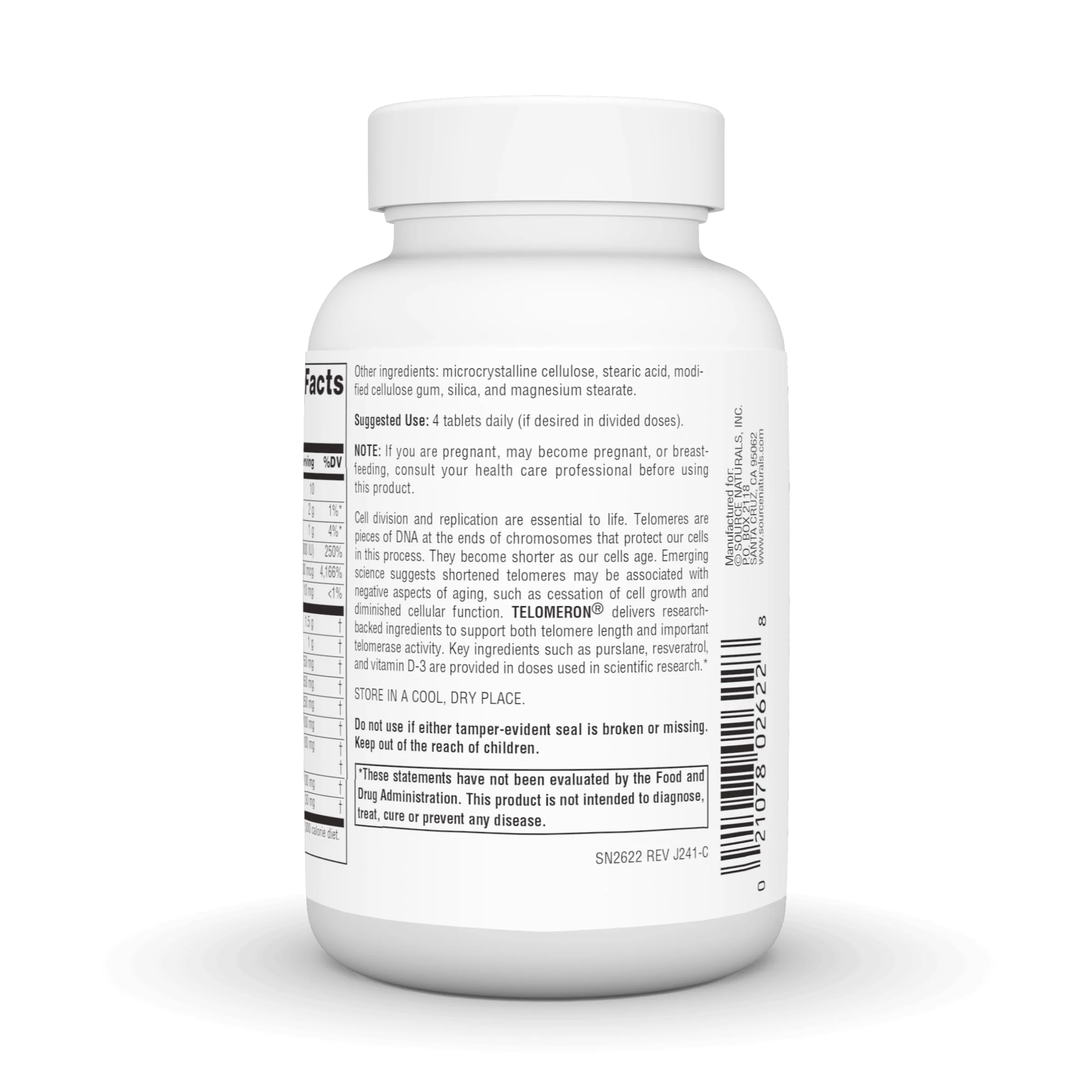 Source Naturals Telomeron - 60 Tablets - Image 3