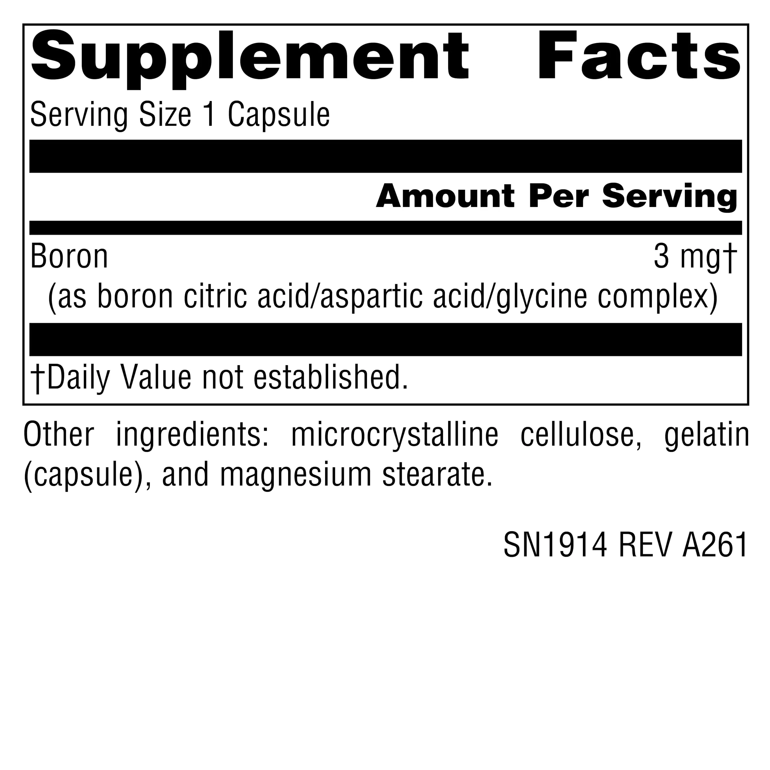Source Naturals Triple Boron, Three Forms for Optimal Bioavailibility* 3 mg - 200 Capsules - Image 5