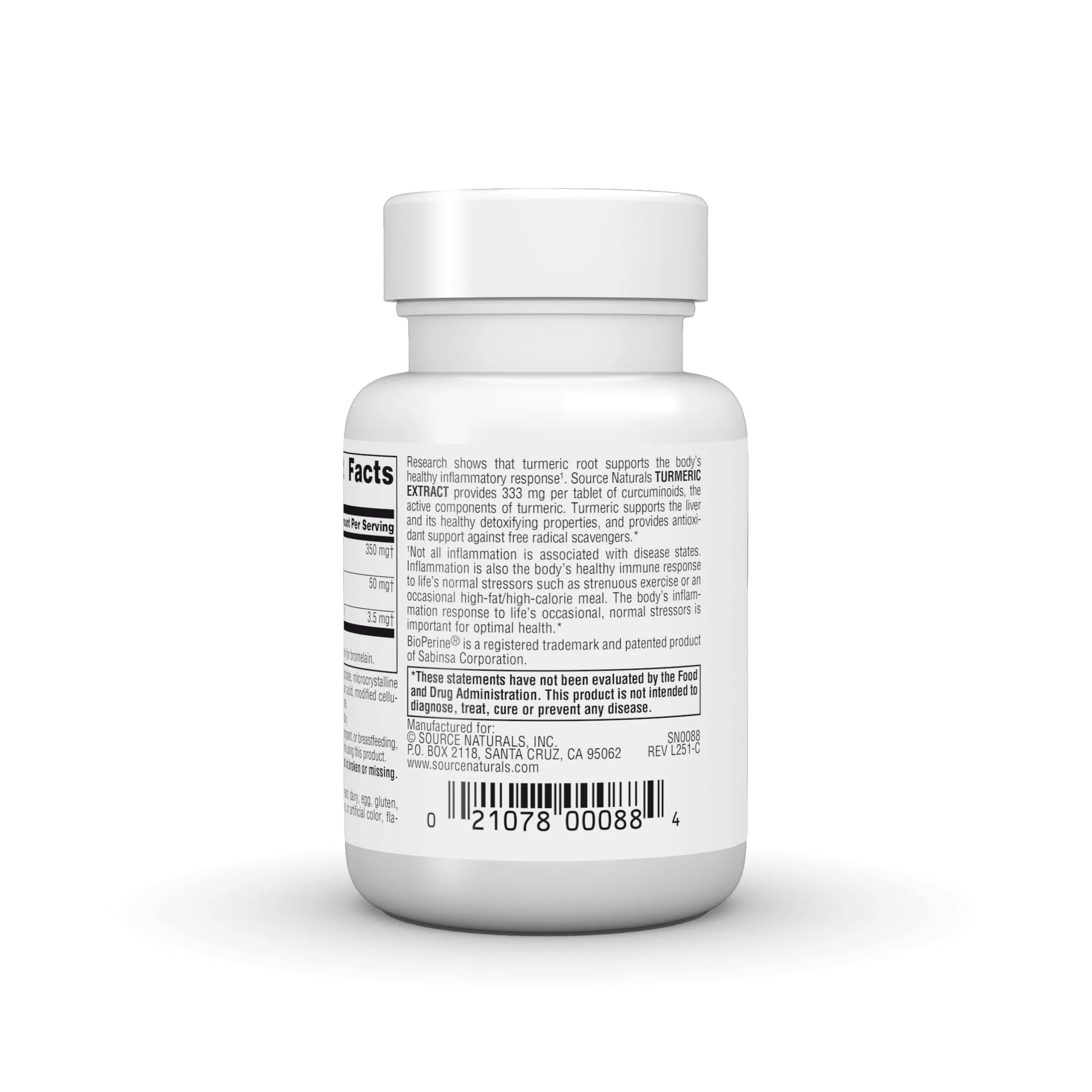 Source Naturals Turmeric Extract - Supports Healthy Inflammatory Response - 50 Tablets - Image 4