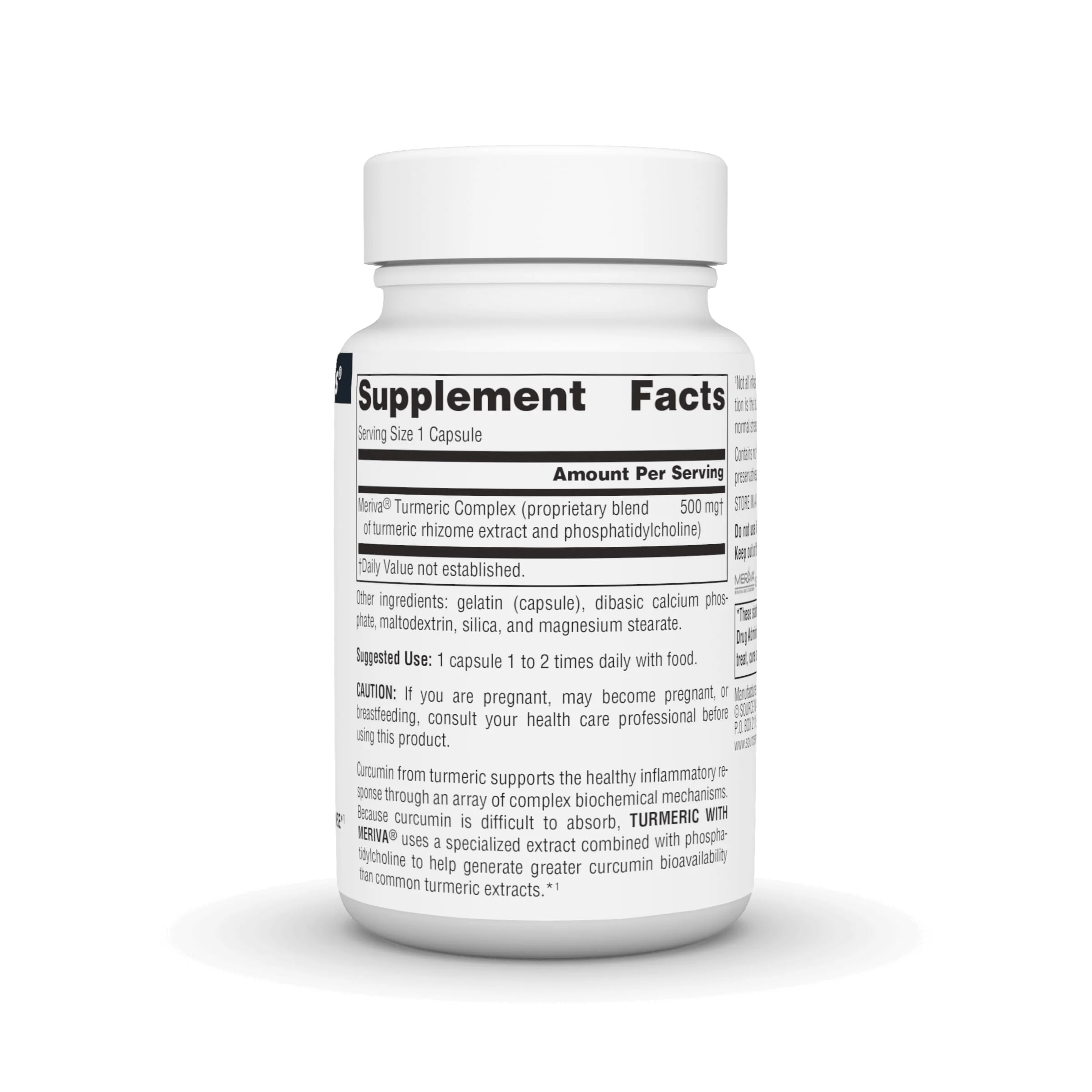 Source Naturals Turmeric with Meriva - 500mg, 30 Capsules - Image 3