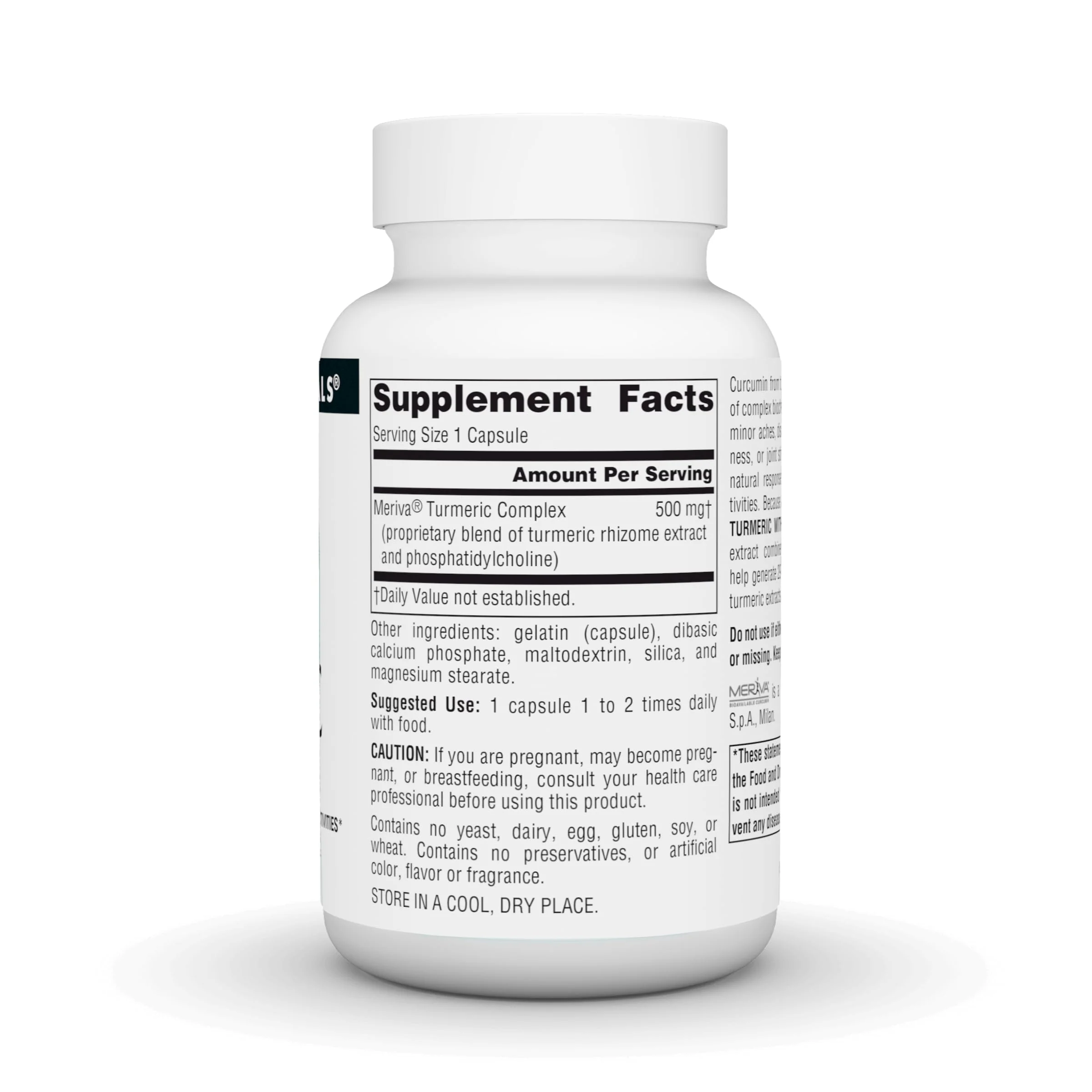 Source Naturals Turmeric with Meriva, Eases Discomfort from Everyday Activities, 29X Bioavailibility* - 500 mg - 60 Capsules - Image 3