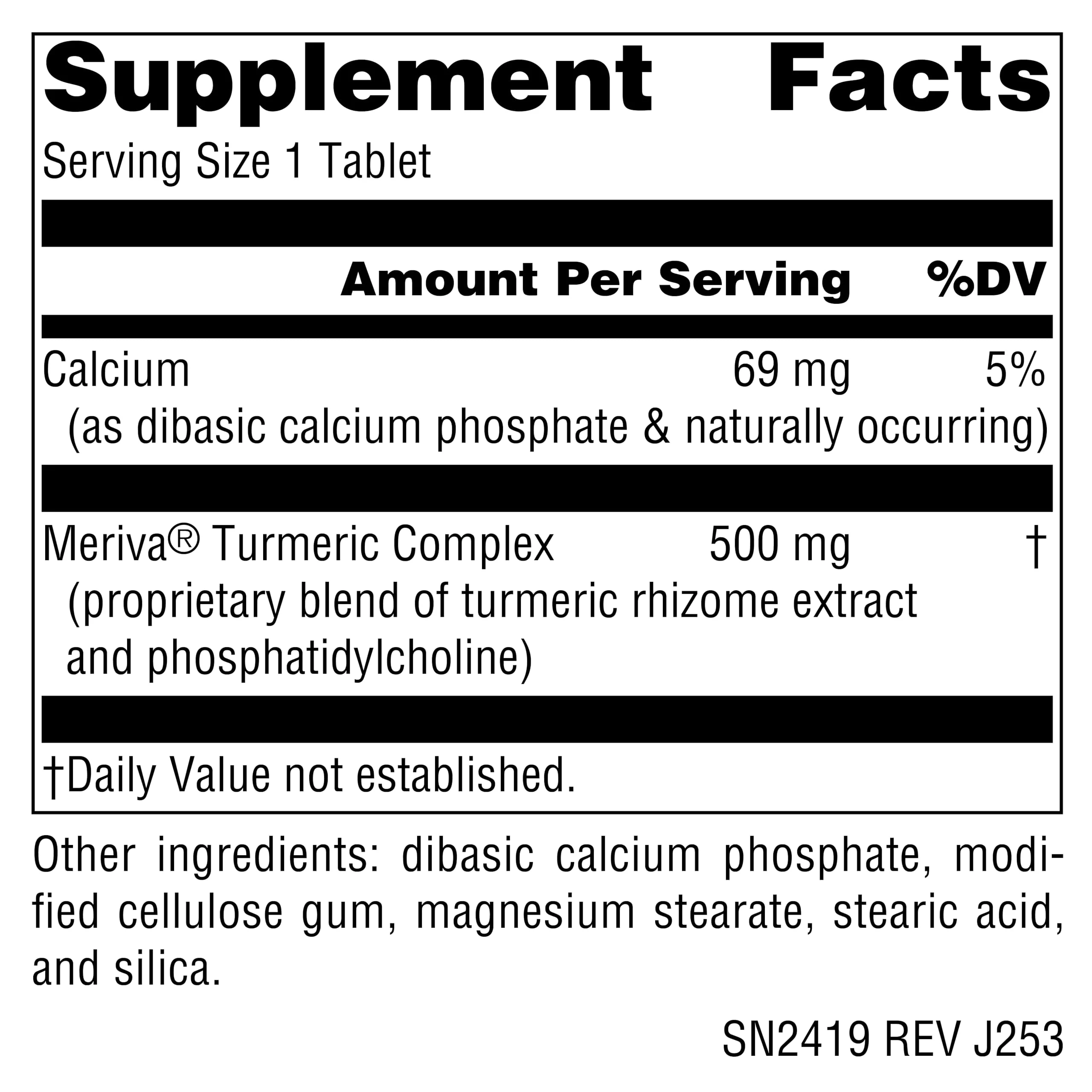 Source Naturals Turmeric with Meriva, Eases Discomfort from Everyday Activities* - 500mg, 30 Tablets - Image 2