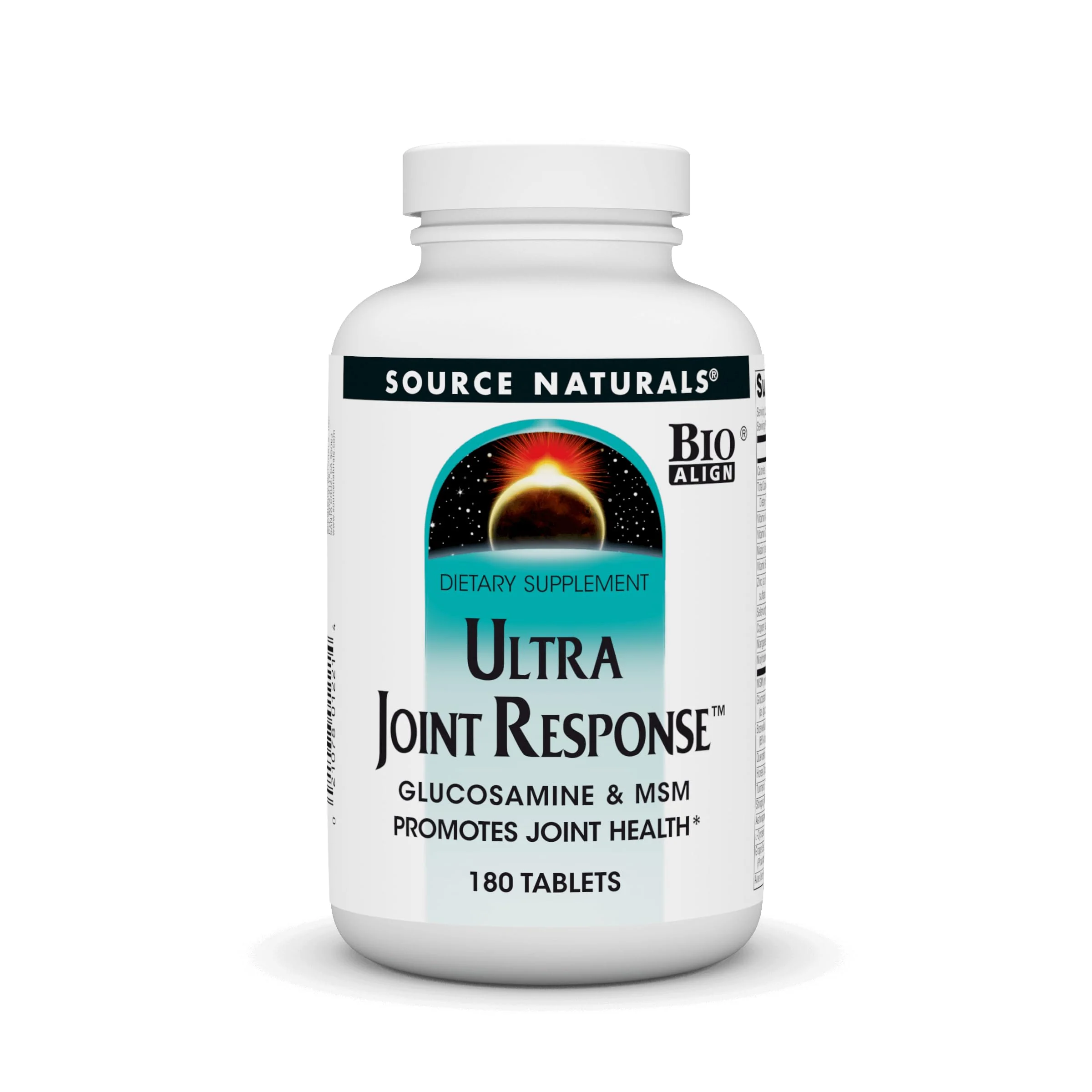 Source Naturals Ultra Joint Response, Glucosamine & MSM, Promotes Joint Health* - 180 Tablets