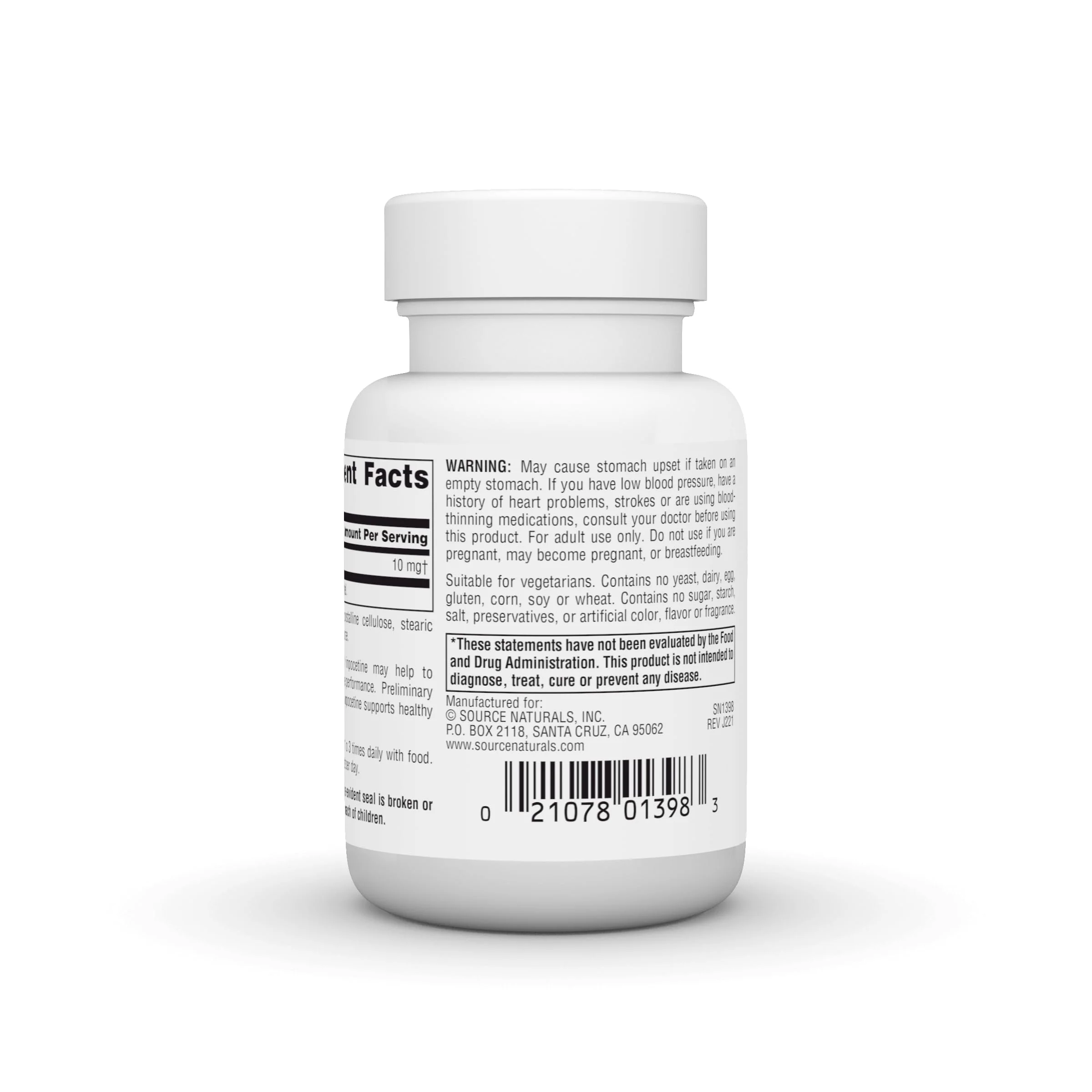 Source Naturals Vinpocetine Tablets, Supports Cognitive Performance*, 10 mg - 60 Tablets - Image 5